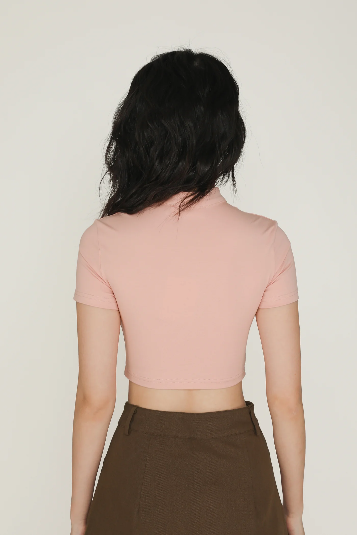 Suki Mandarin Collar Crop Top - Image 36