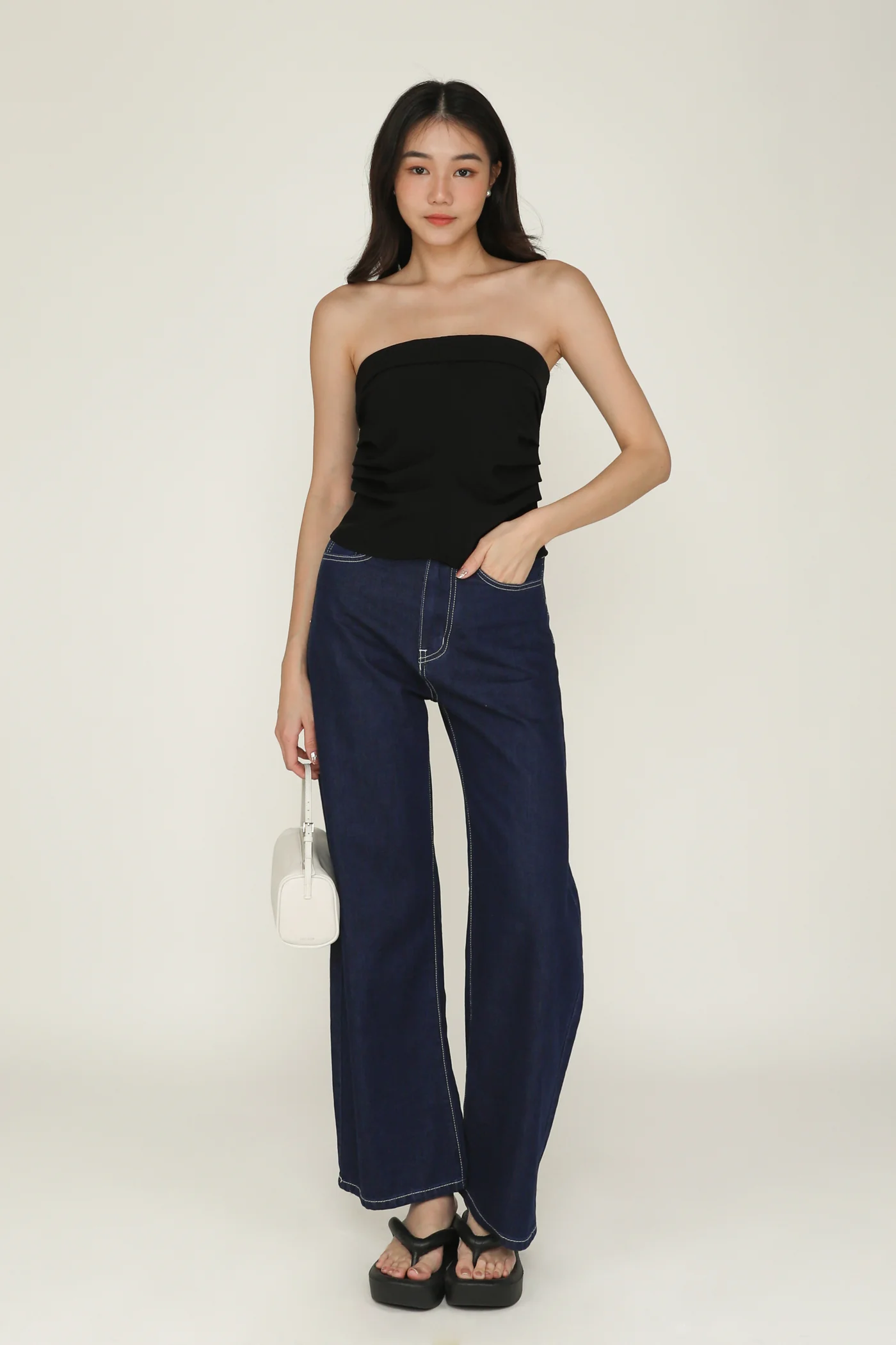 Suzanne Pleated Tube Top - Image 2