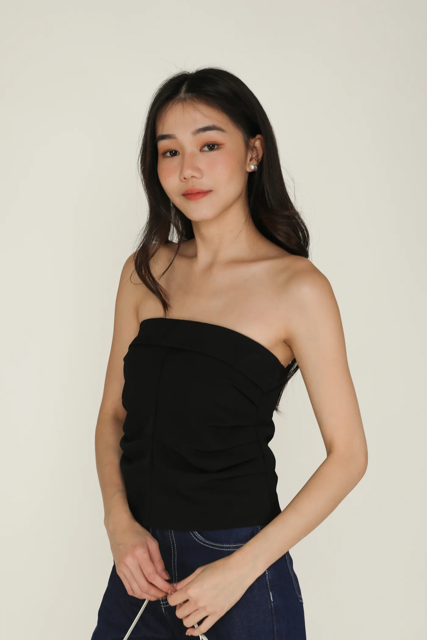 Suzanne Pleated Tube Top - Image 3