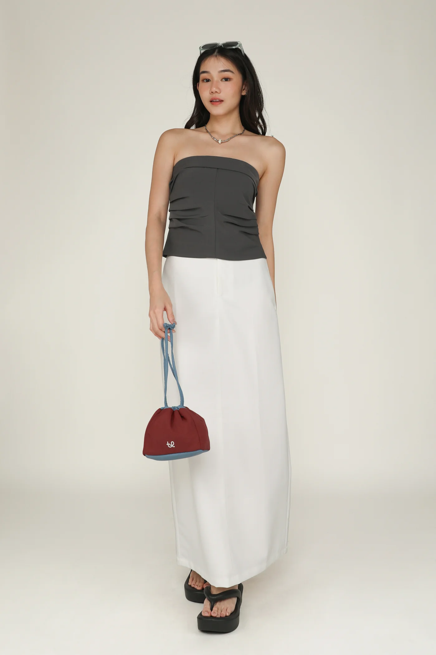 Suzanne Pleated Tube Top - Image 9