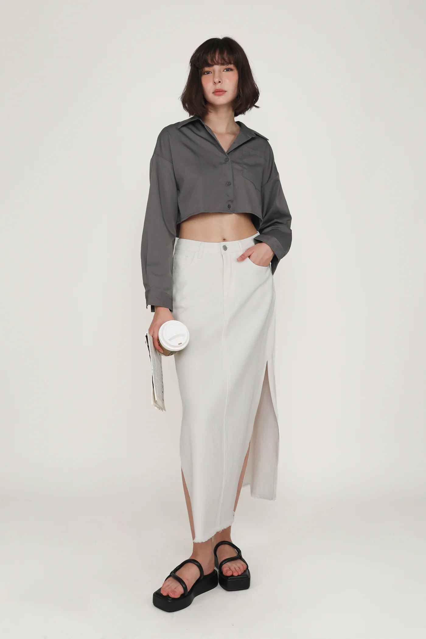 Sylvie Cropped Shirt - Image 16
