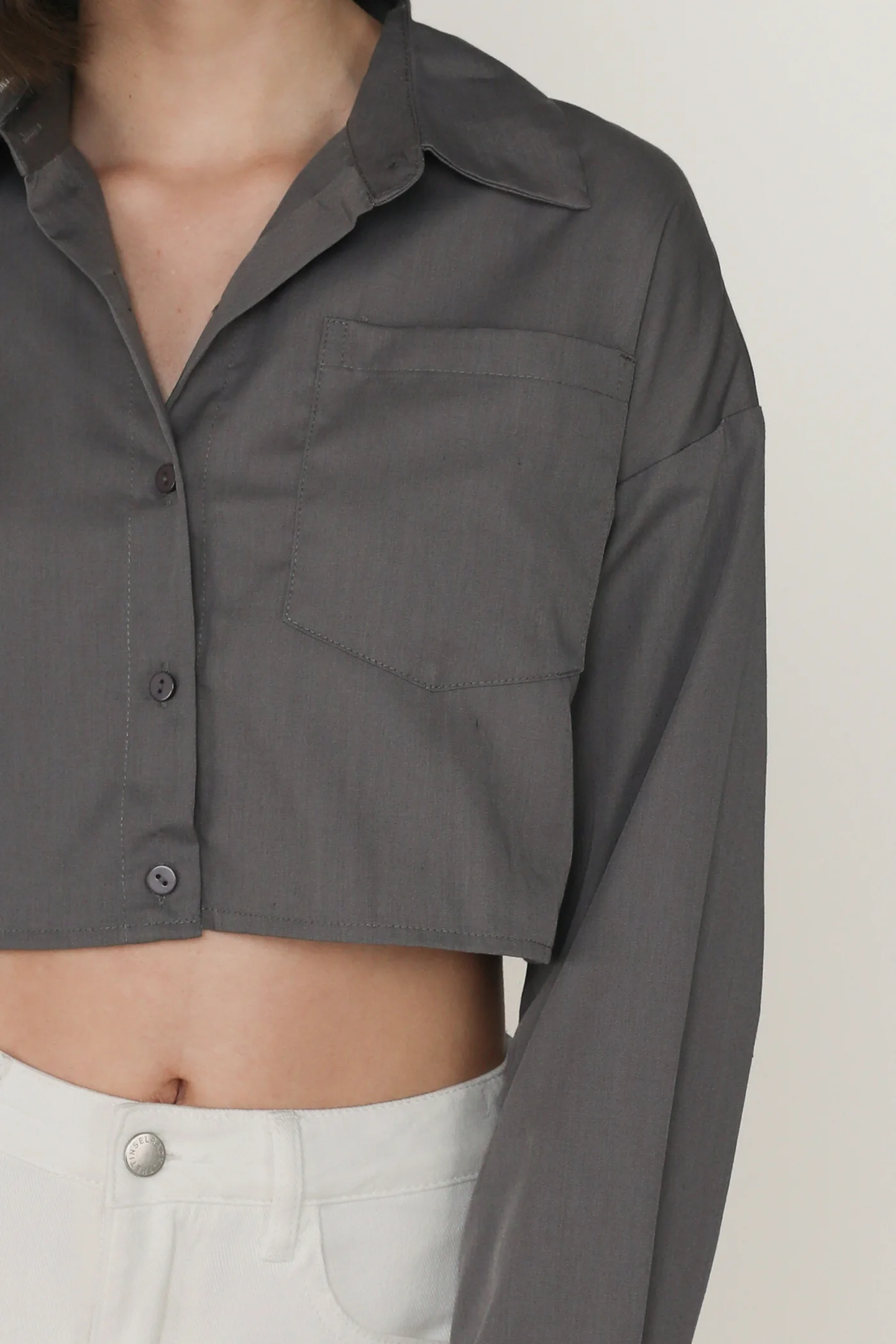 Sylvie Cropped Shirt - Image 17