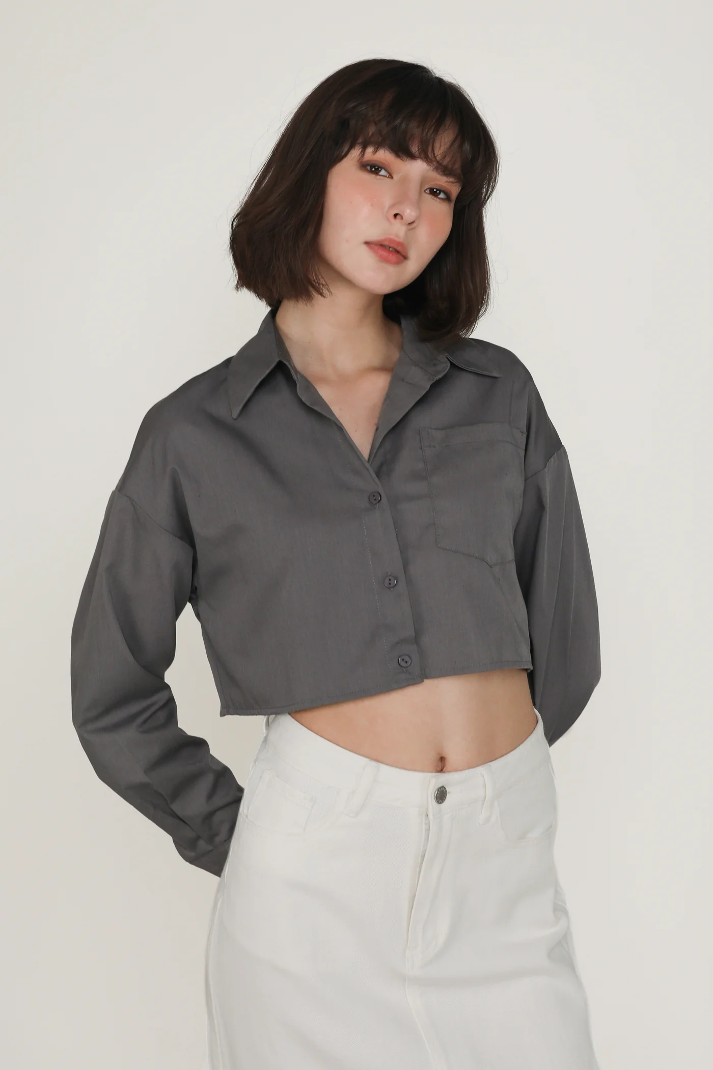 Sylvie Cropped Shirt - Image 18