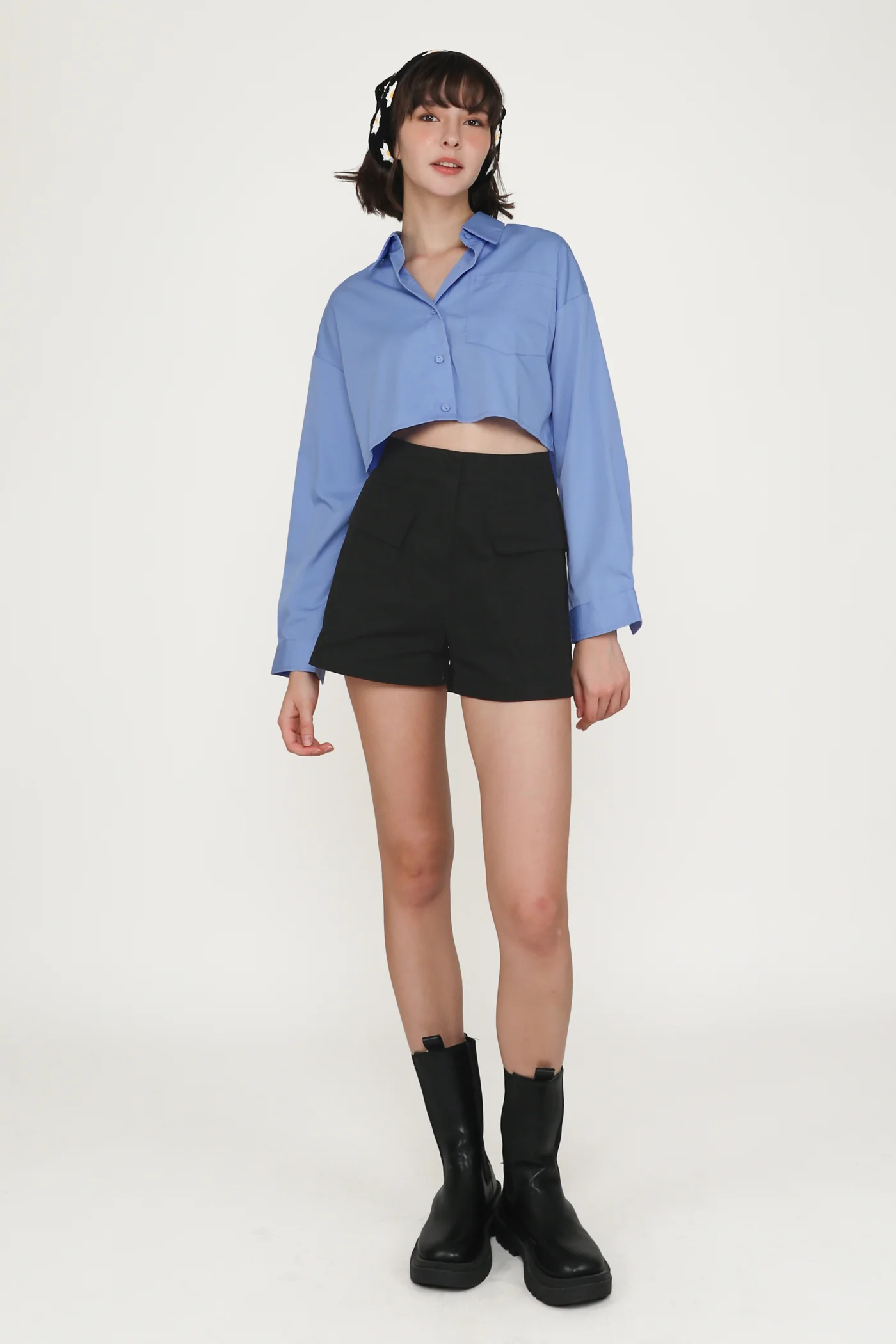 Sylvie Cropped Shirt - Image 8