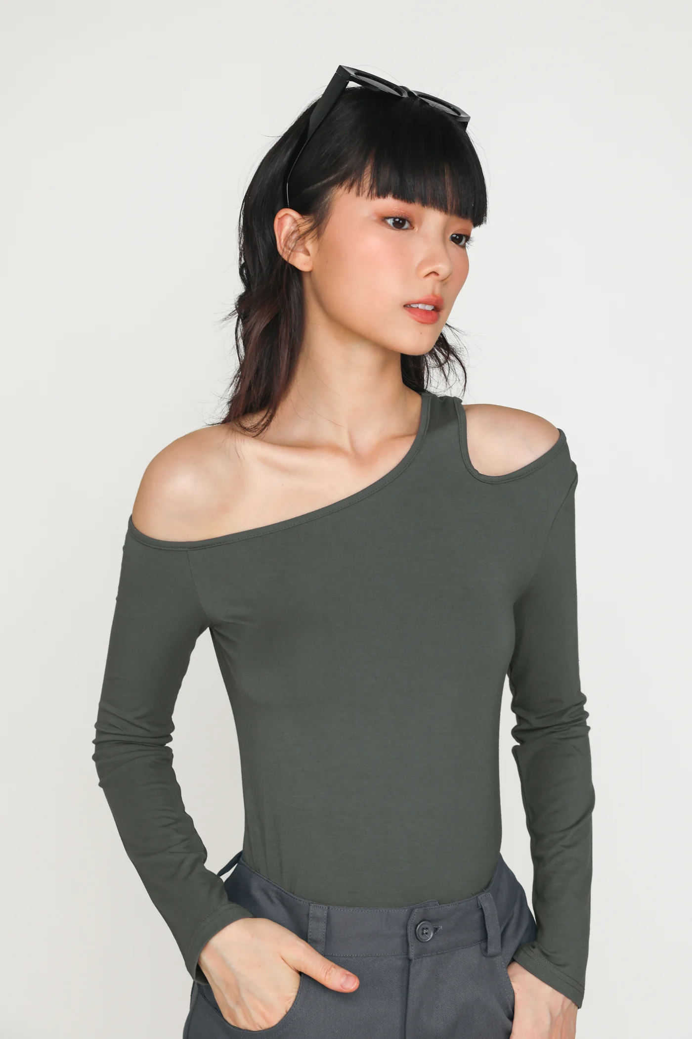 Tatum Cut Out Long Sleeve Top - Image 2