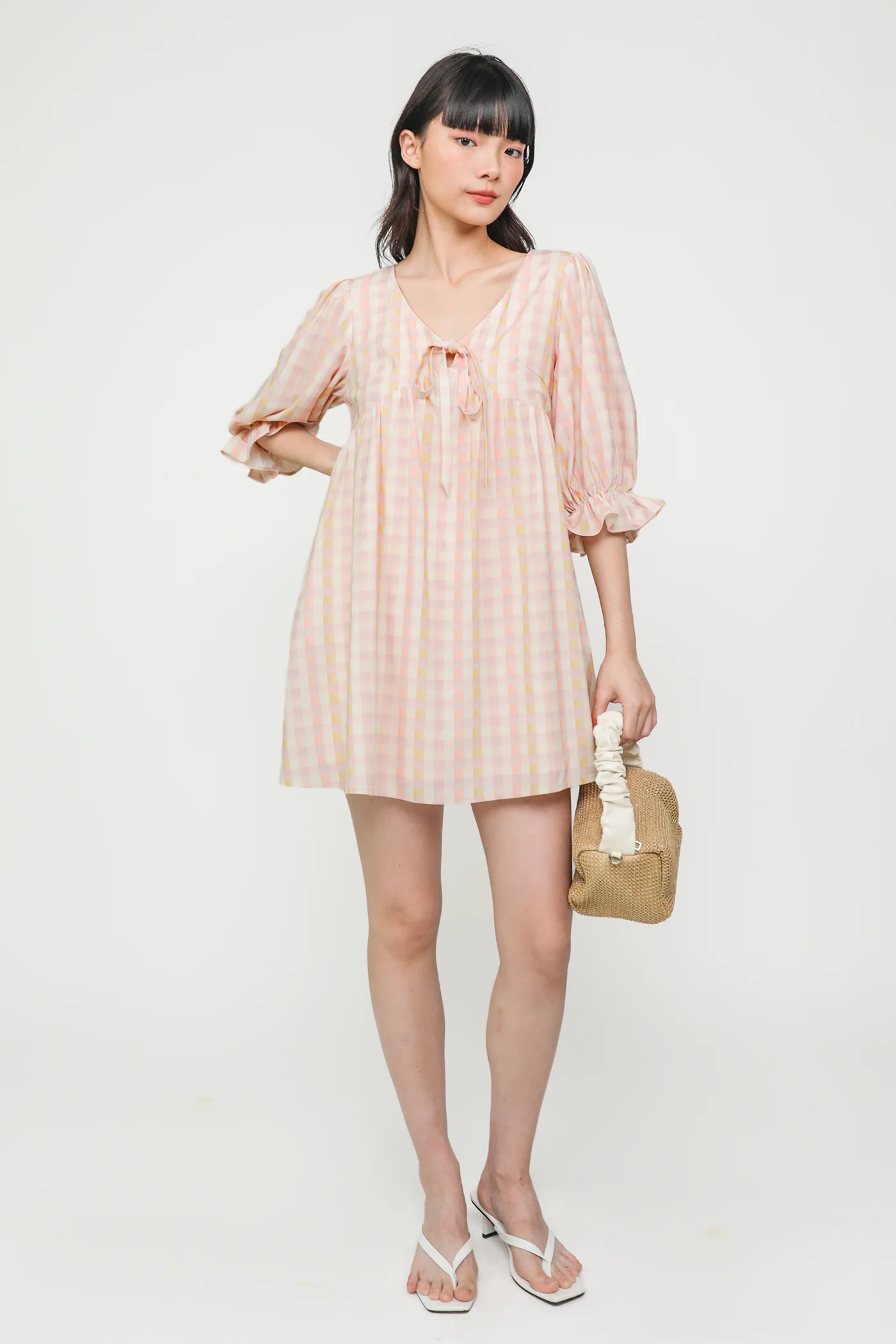 Tia Babydoll Sleeved Dress - Image 2