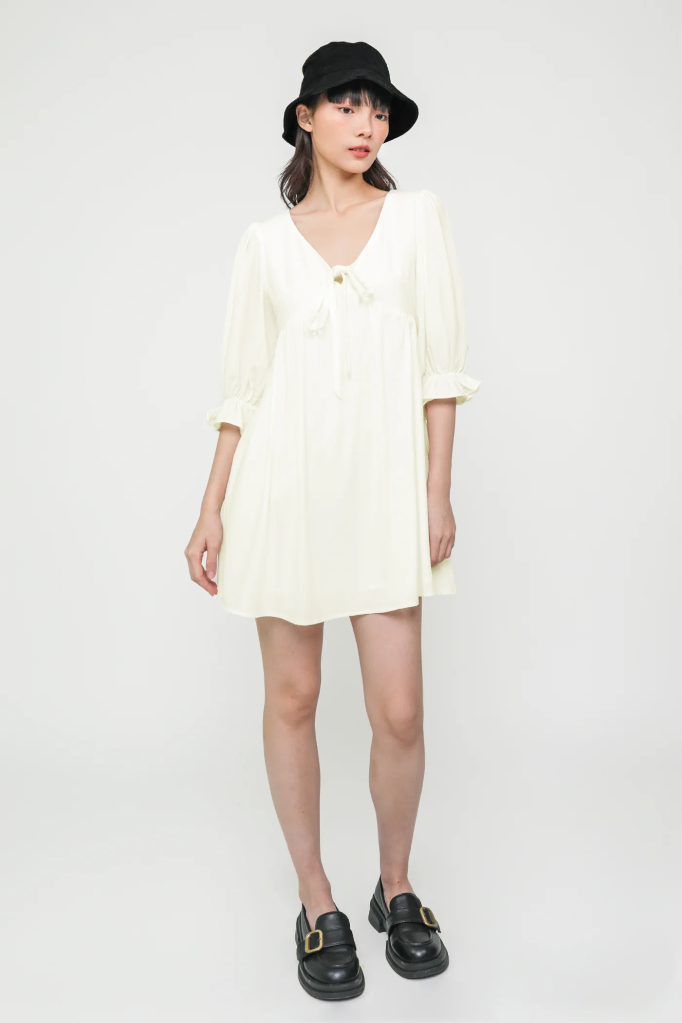 Tia Babydoll Sleeved Dress - Image 20