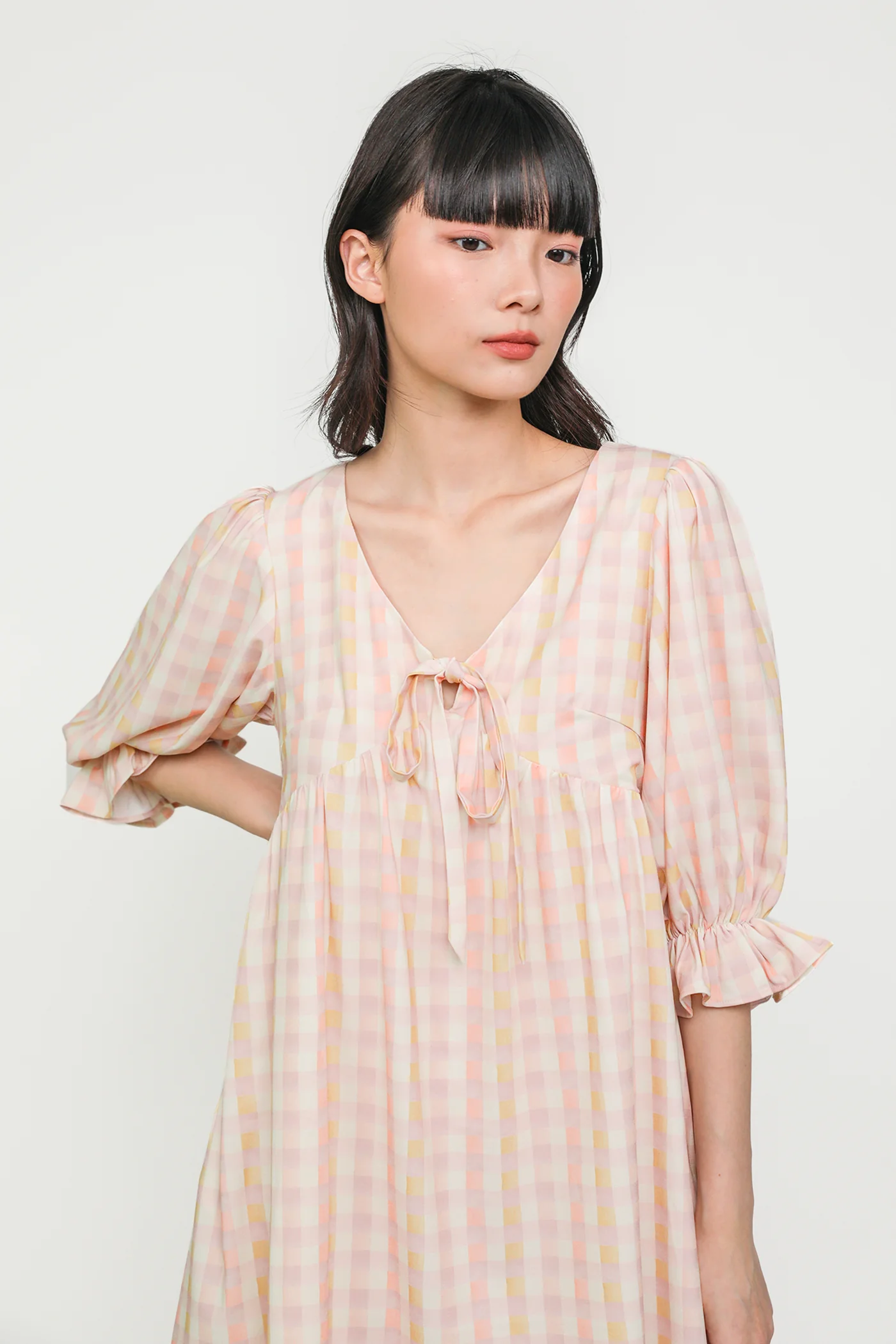 Tia Babydoll Sleeved Dress - Image 3