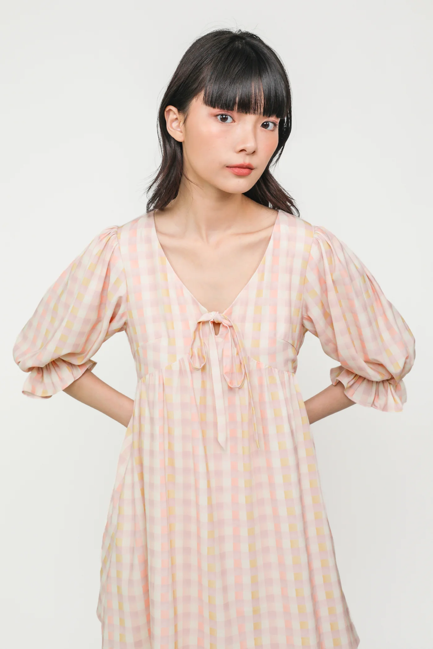 Tia Babydoll Sleeved Dress - Image 5