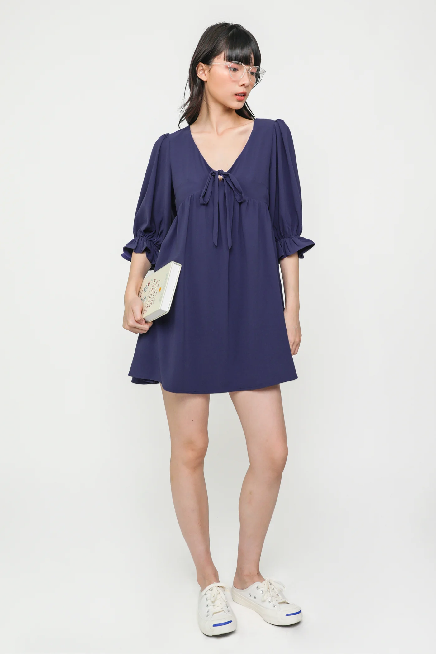 Tia Babydoll Sleeved Dress - Image 8