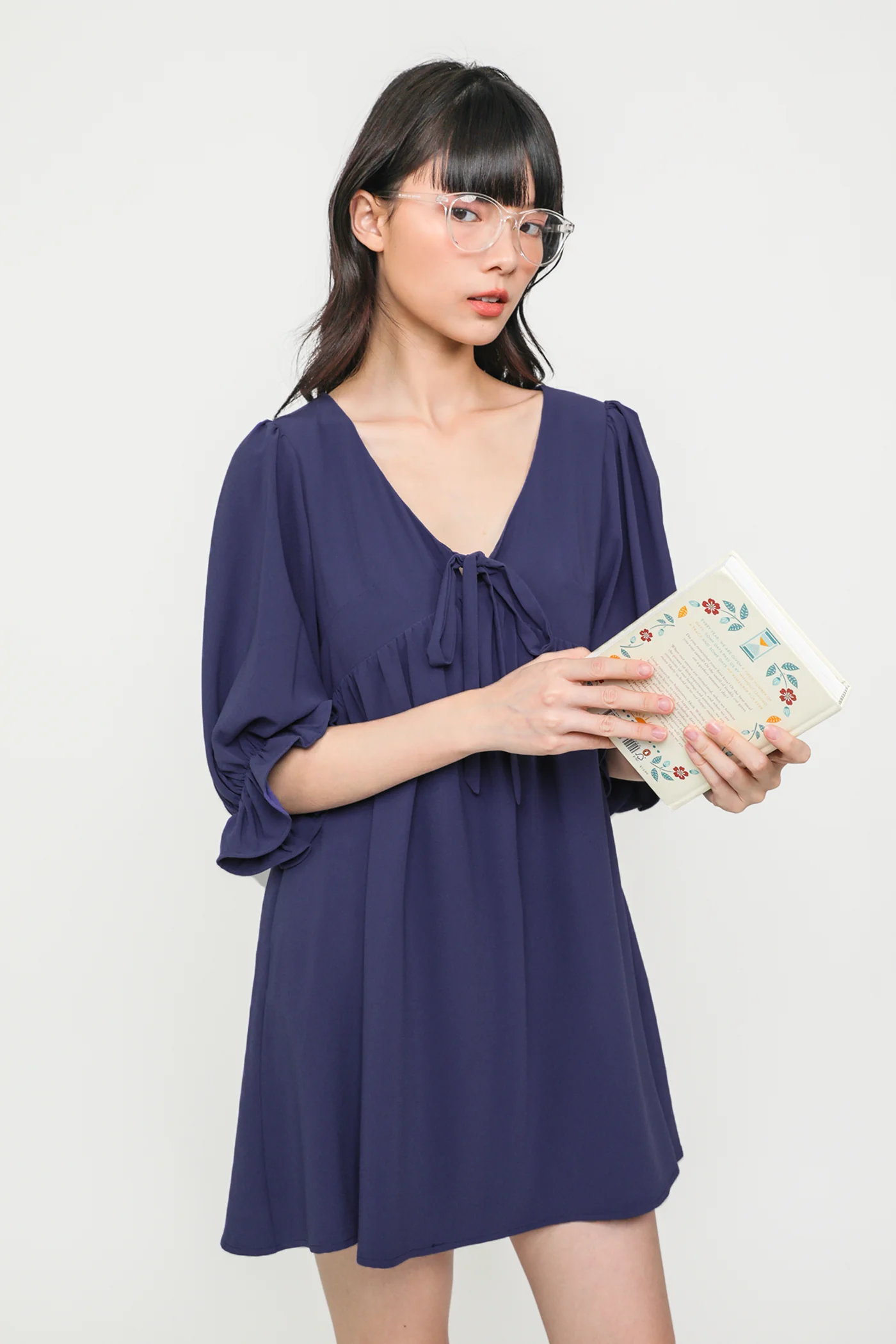 Tia Babydoll Sleeved Dress - Image 9