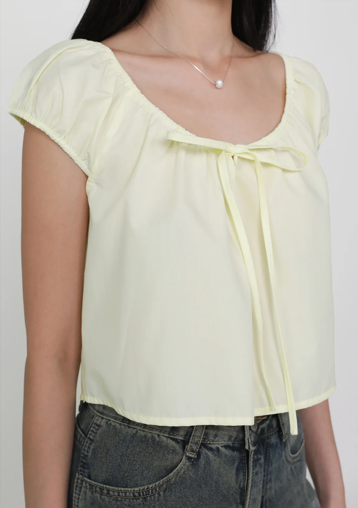 Somi Tie Front Ribbon Top - Image 19