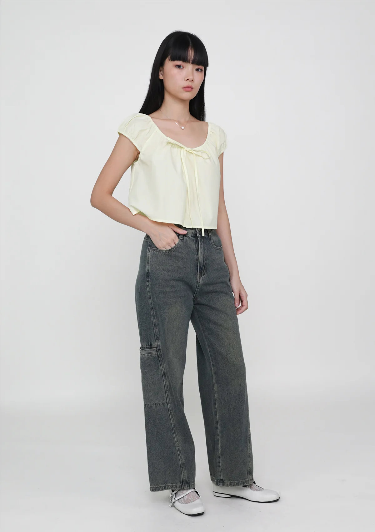 Somi Tie Front Ribbon Top - Image 22