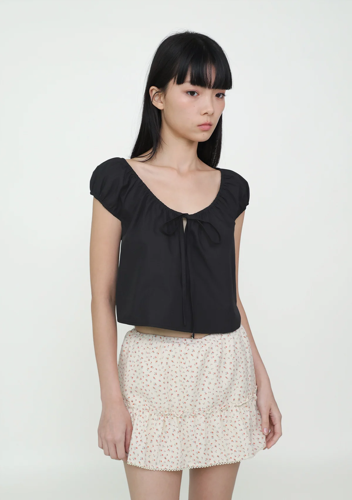 Somi Tie Front Ribbon Top - Image 5