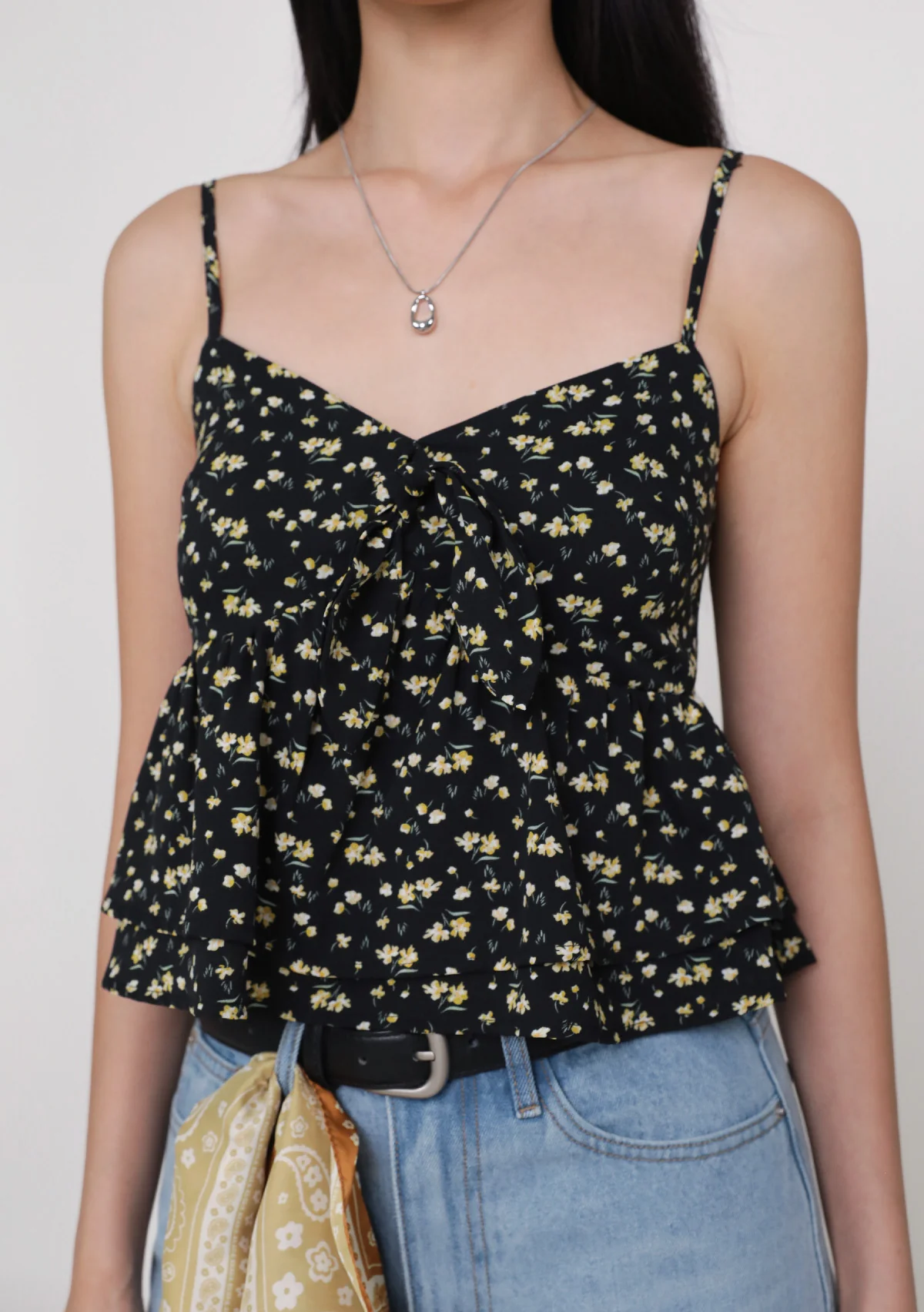 Gwendy Tiered Padded Top (Floral) - Image 11