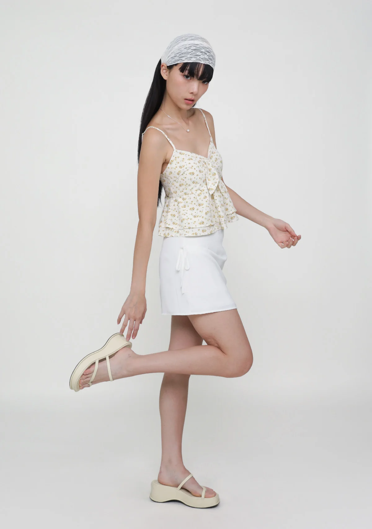 Gwendy Tiered Padded Top (Floral) - Image 2