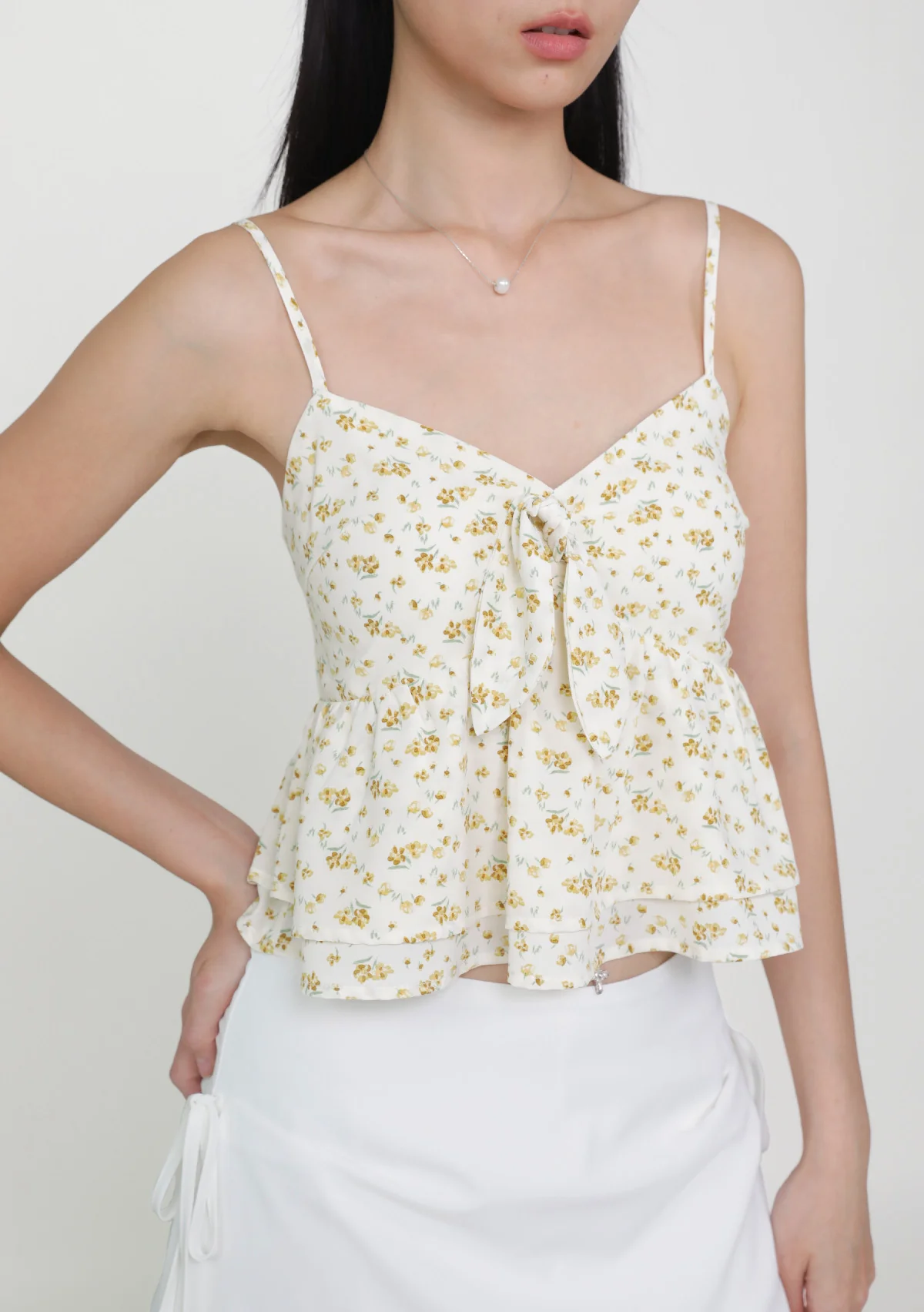 Gwendy Tiered Padded Top (Floral) - Image 4