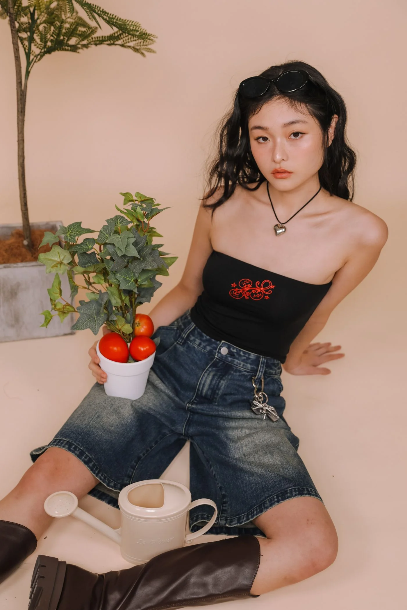 Tomato Garden Tube Padded Top - Image 8