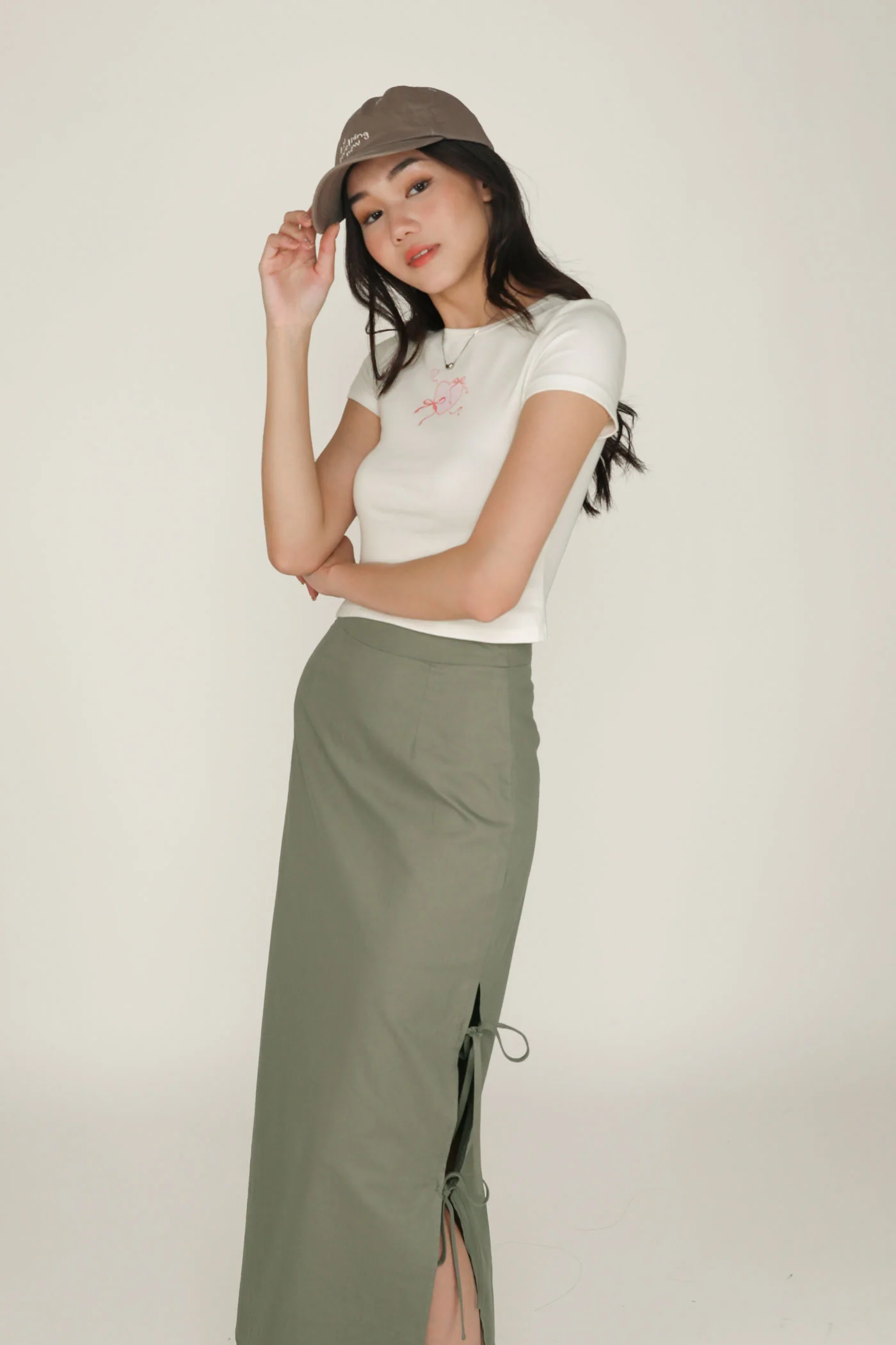 Valentia Ribbon Midi Skirt - Image 12