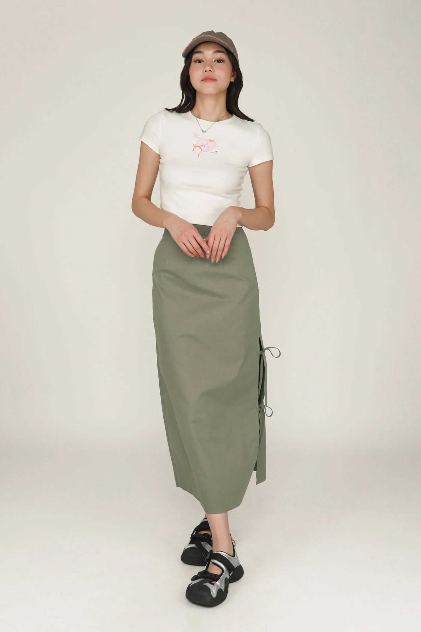 Valentia Ribbon Midi Skirt - Image 13