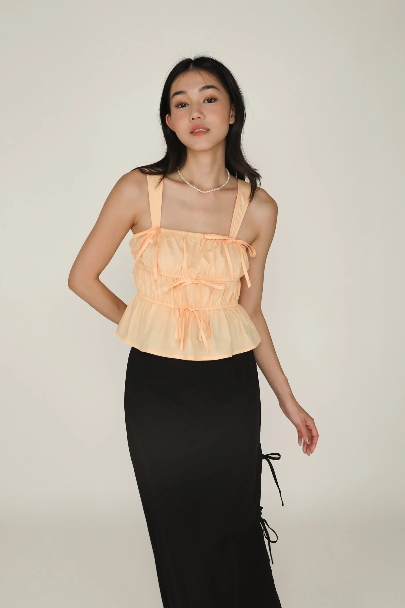 Valentia Ribbon Midi Skirt - Image 16