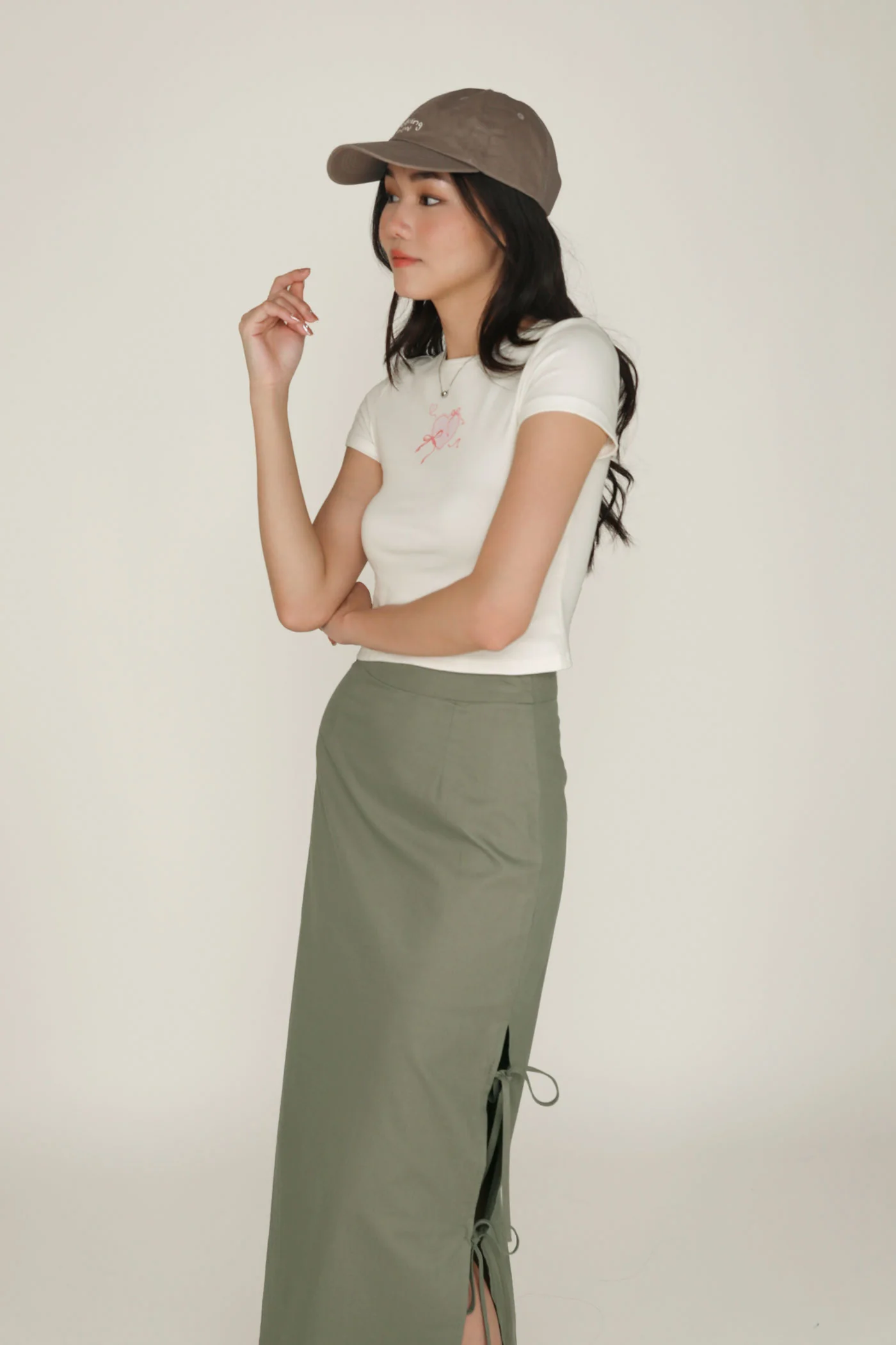Valentia Ribbon Midi Skirt - Image 9