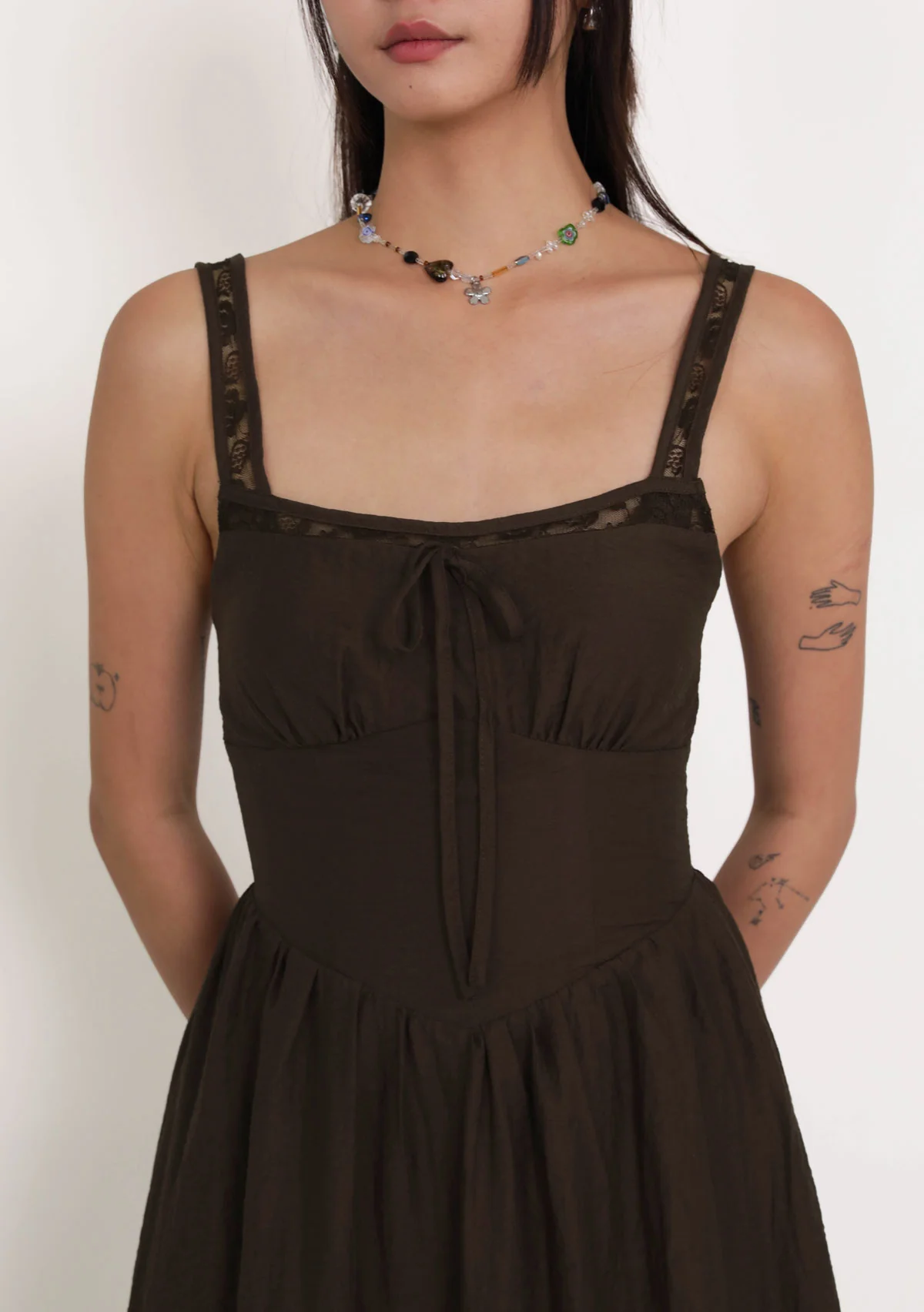 Valeria Lace Padded Maxi Dress - Image 6