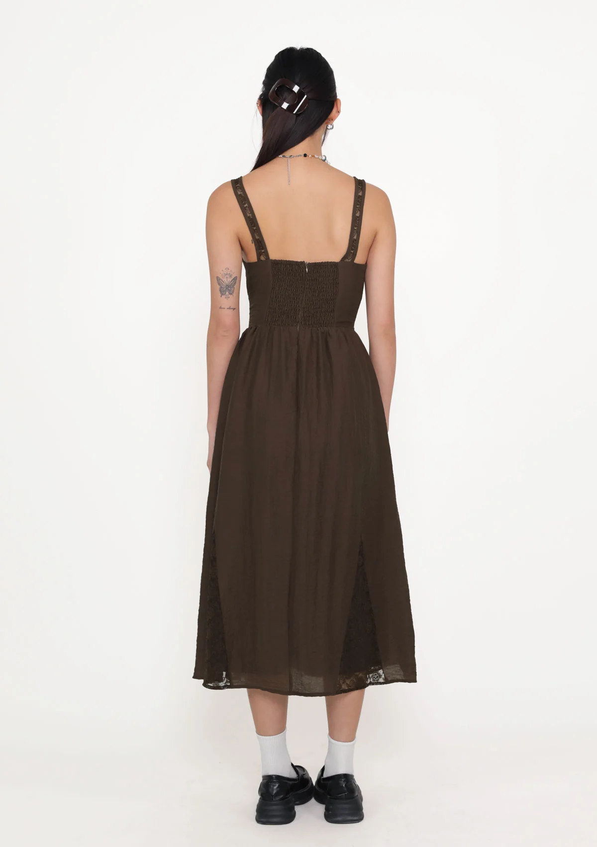 Valeria Lace Padded Maxi Dress - Image 7