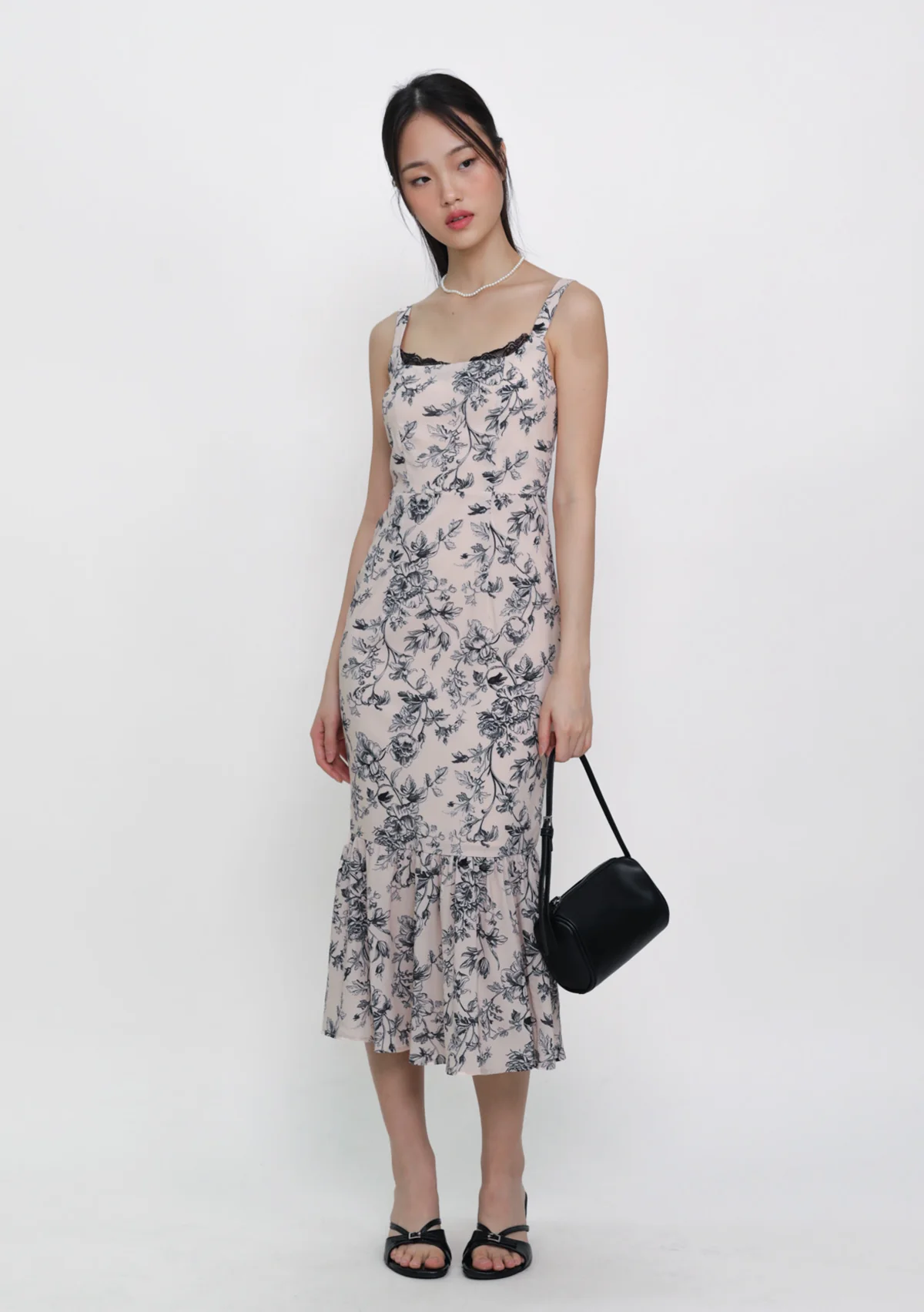 Vanessa Padded Fishtail Dress (Toile) - Image 3