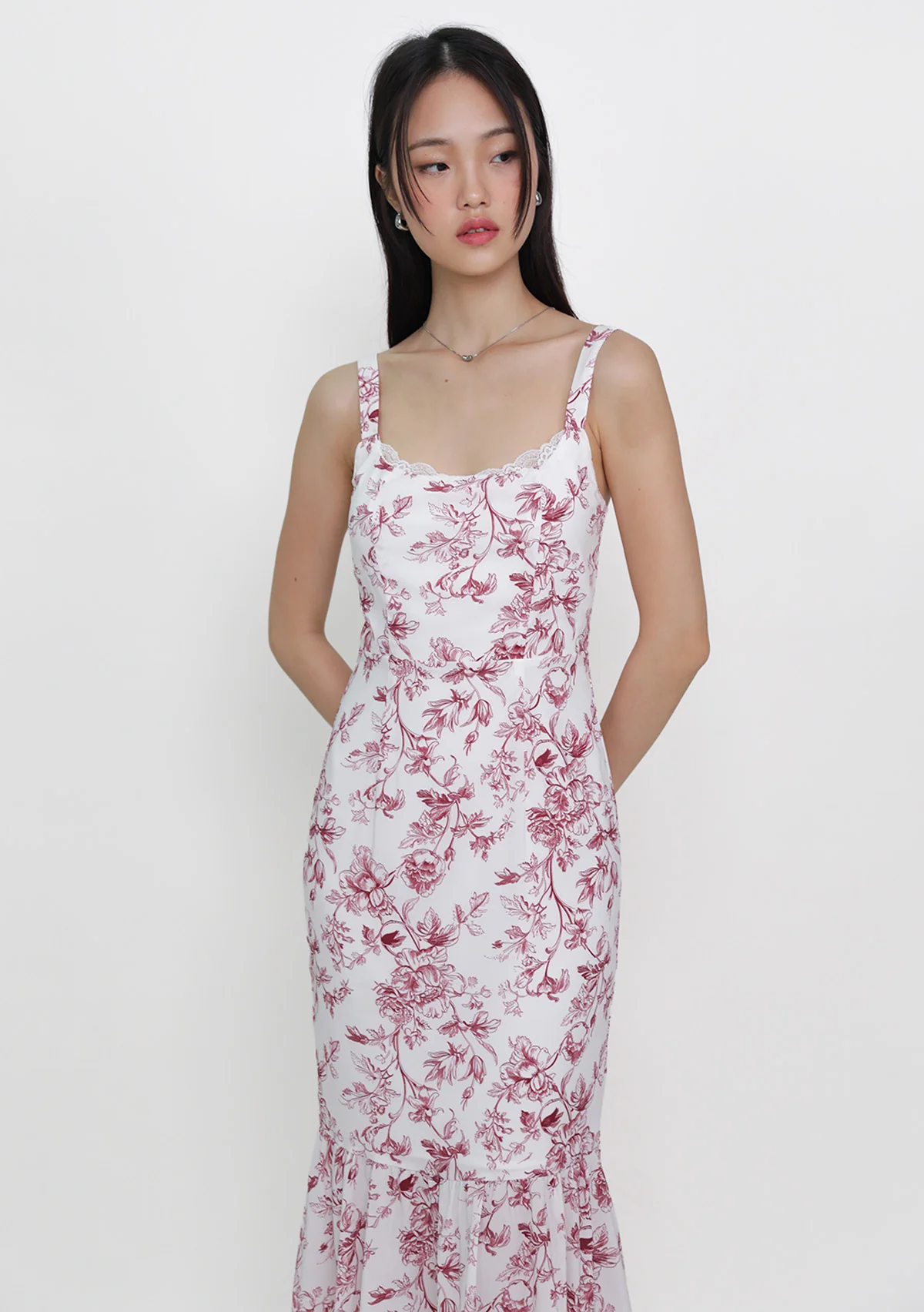 Vanessa Padded Fishtail Dress (Toile) - Image 4