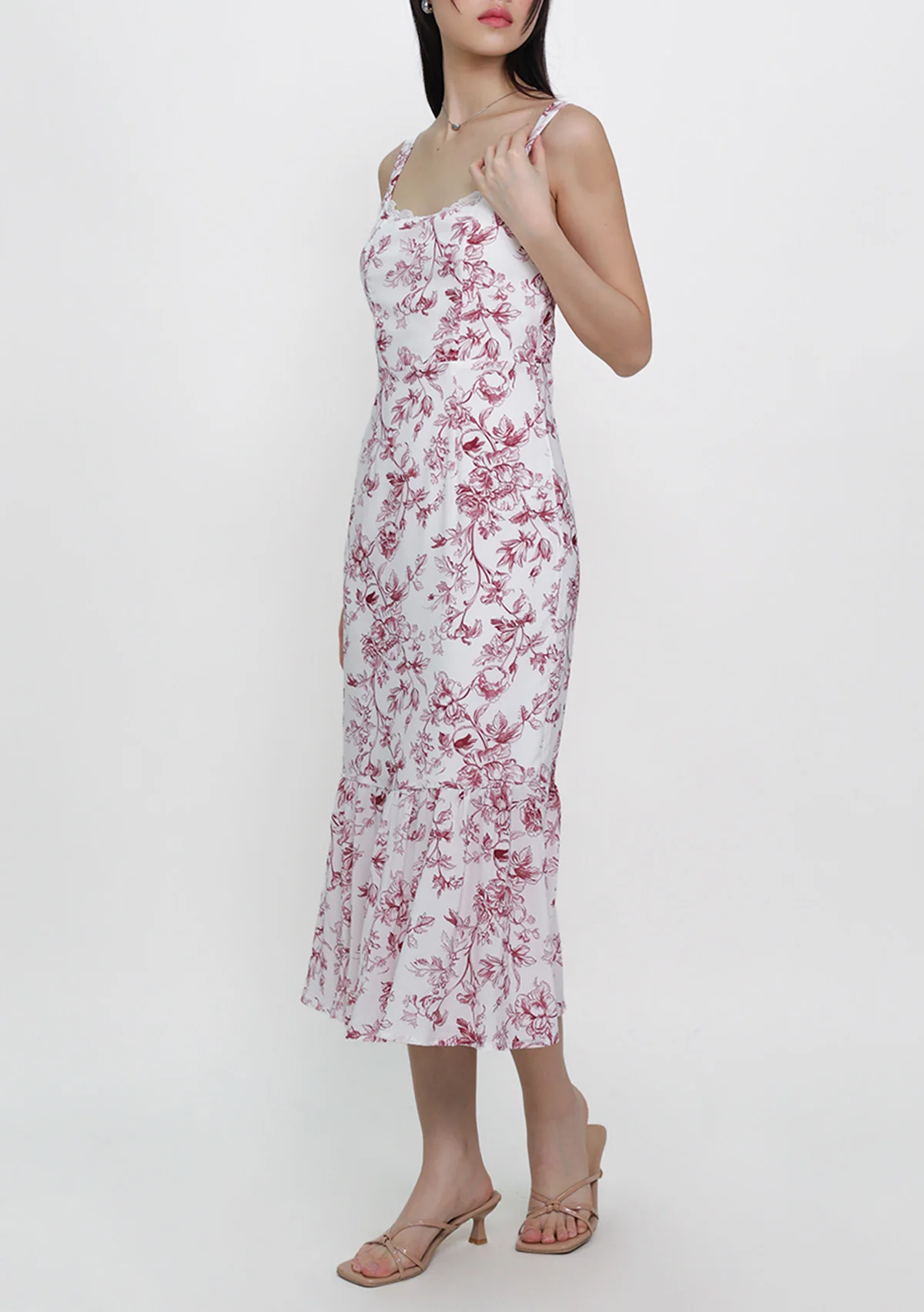 Vanessa Padded Fishtail Dress (Toile) - Image 5