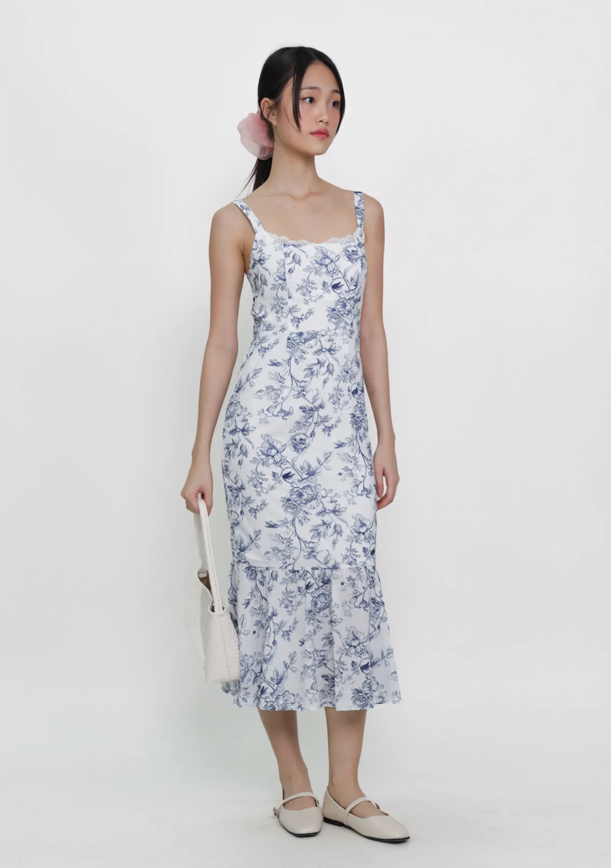 Vanessa Padded Fishtail Dress (Toile) - Image 8
