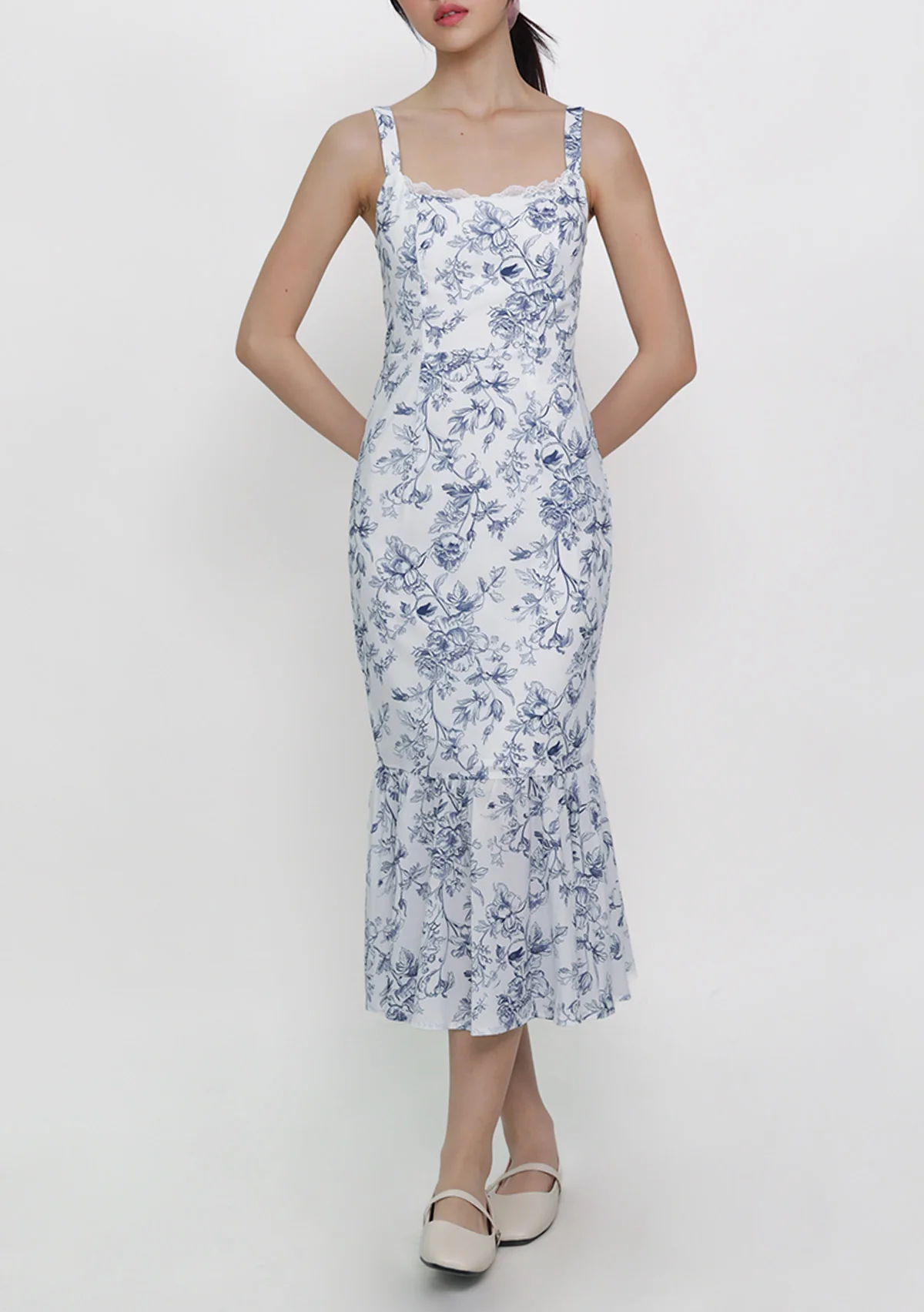 Vanessa Padded Fishtail Dress (Toile) - Image 9