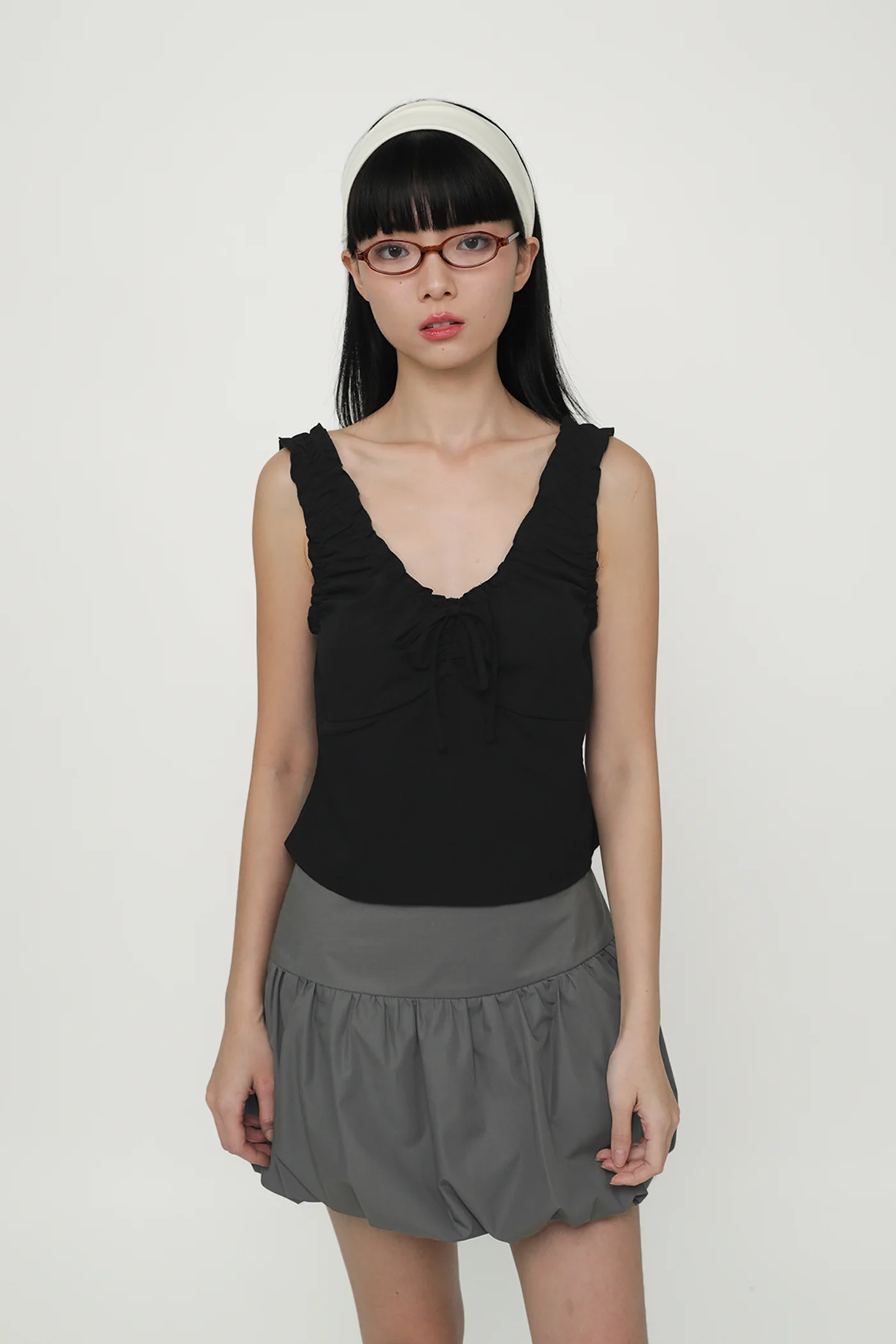 Vernetta Ruched Strap Top - Image 10