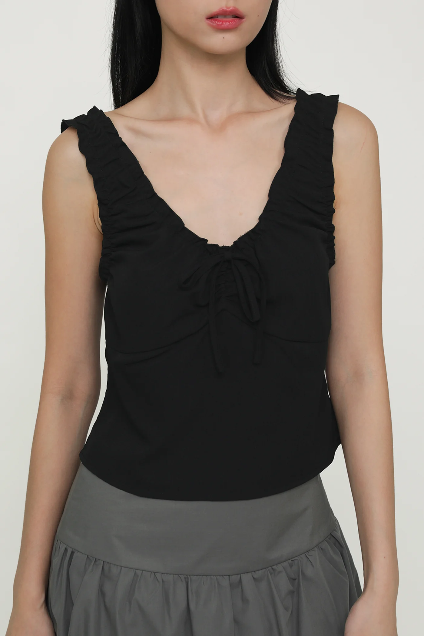 Vernetta Ruched Strap Top - Image 11