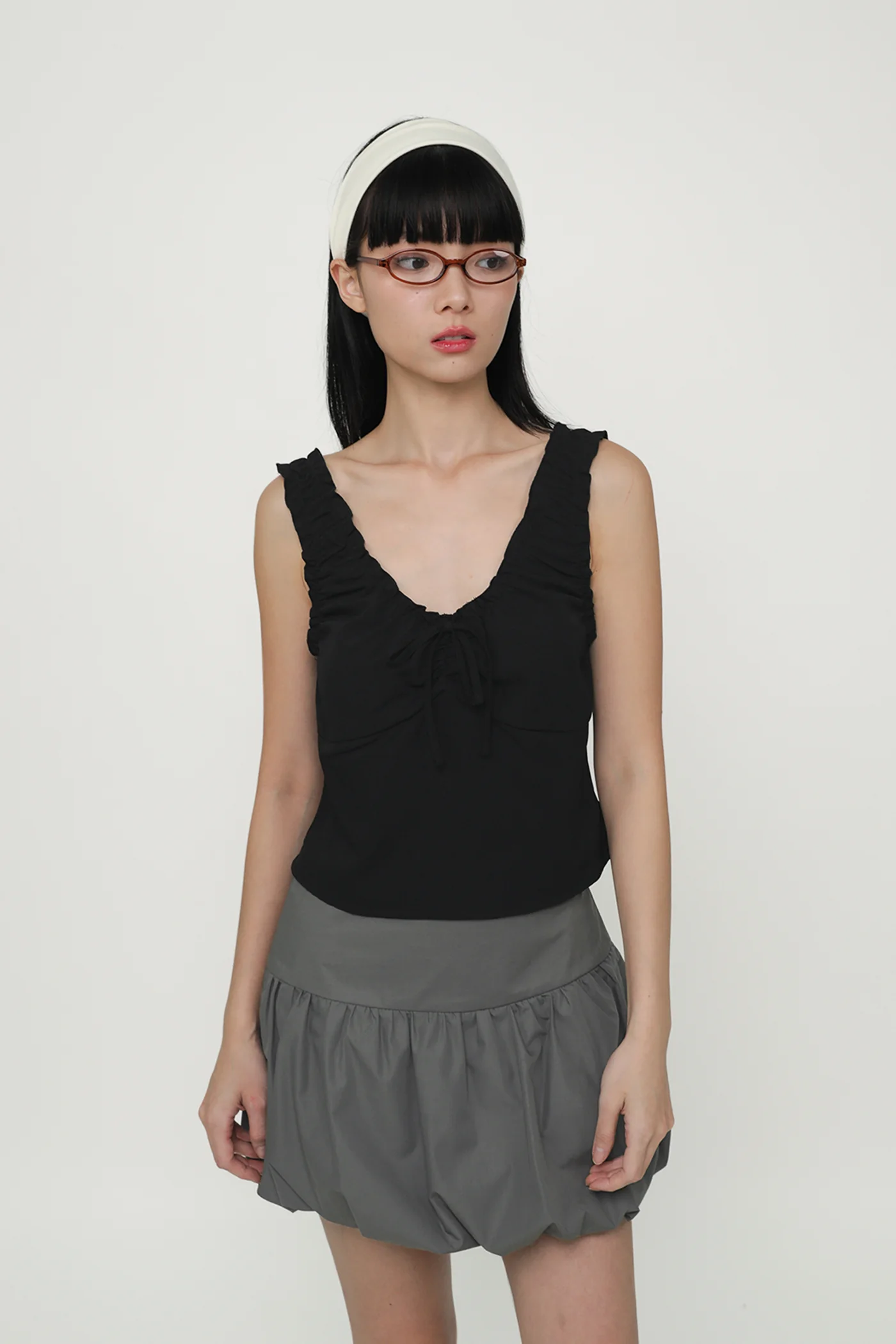 Vernetta Ruched Strap Top - Image 12