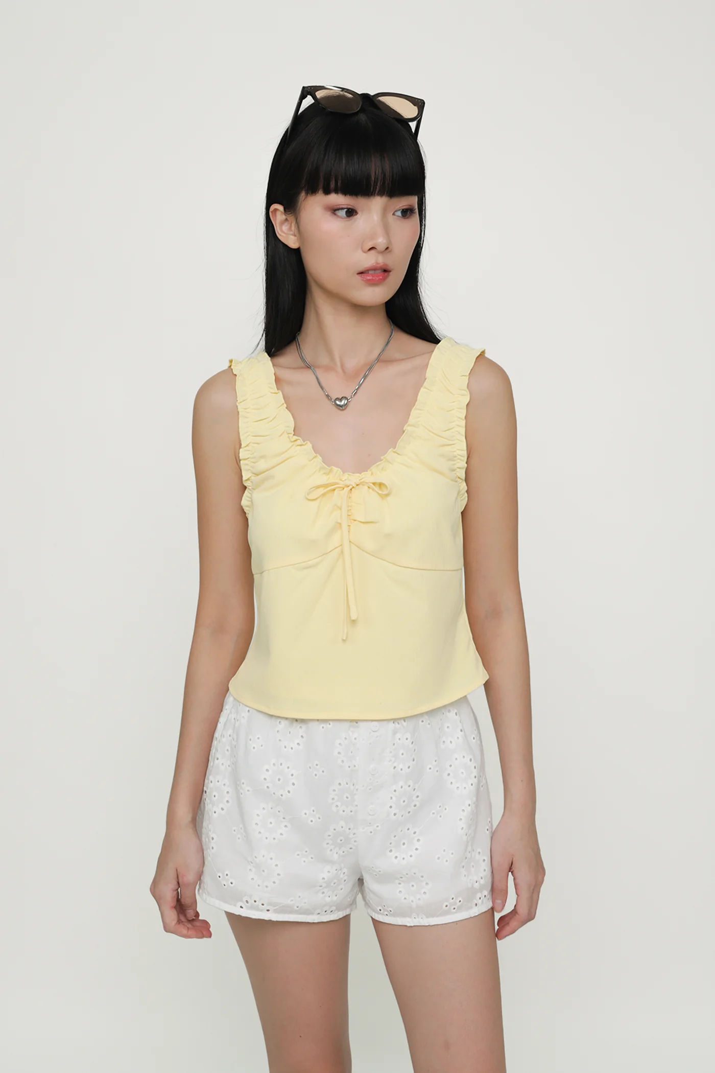 Vernetta Ruched Strap Top - Image 16