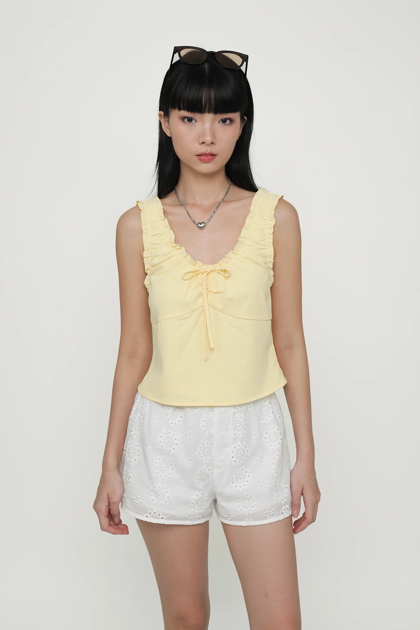 Vernetta Ruched Strap Top - Image 19