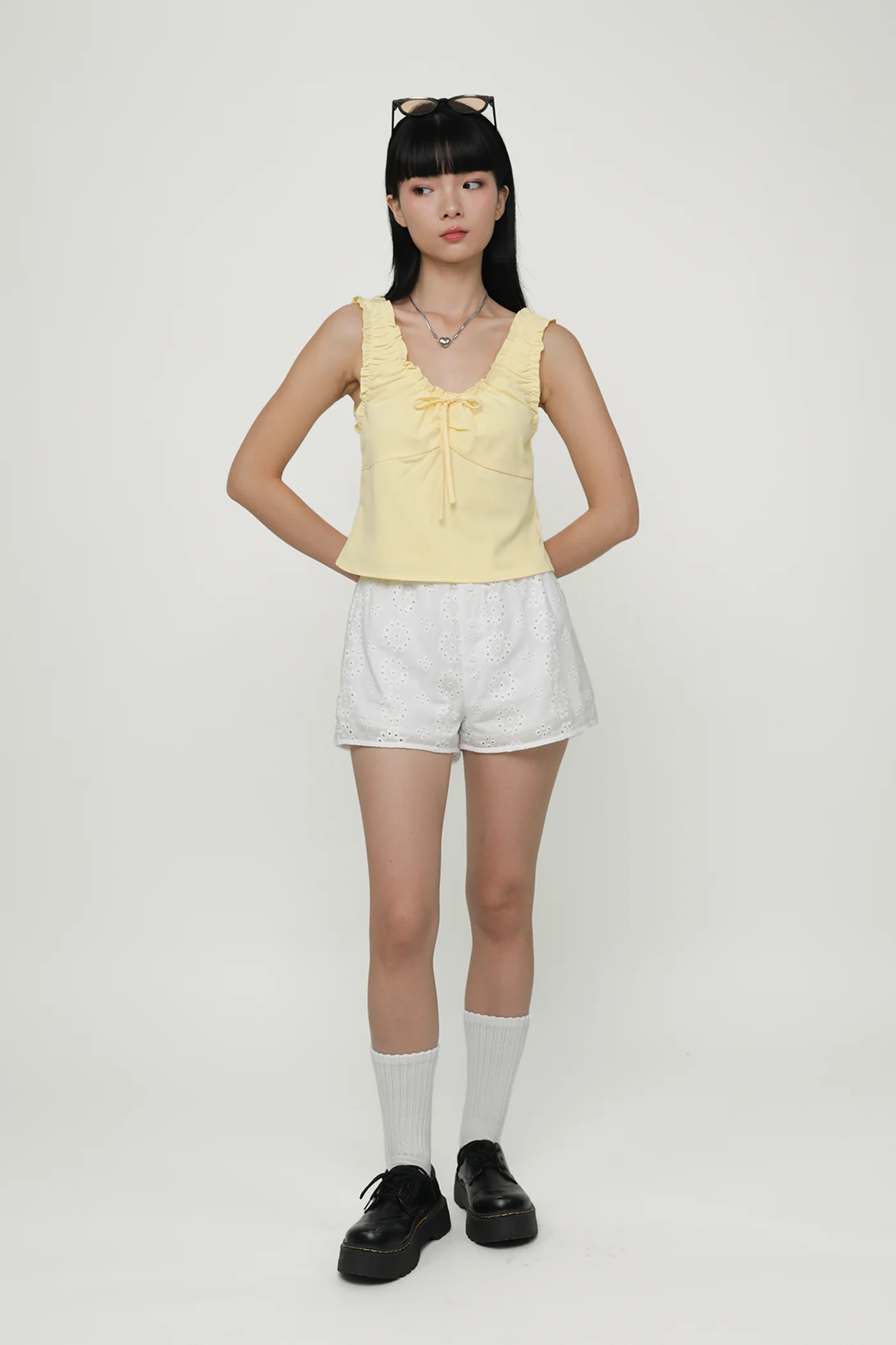 Vernetta Ruched Strap Top - Image 20