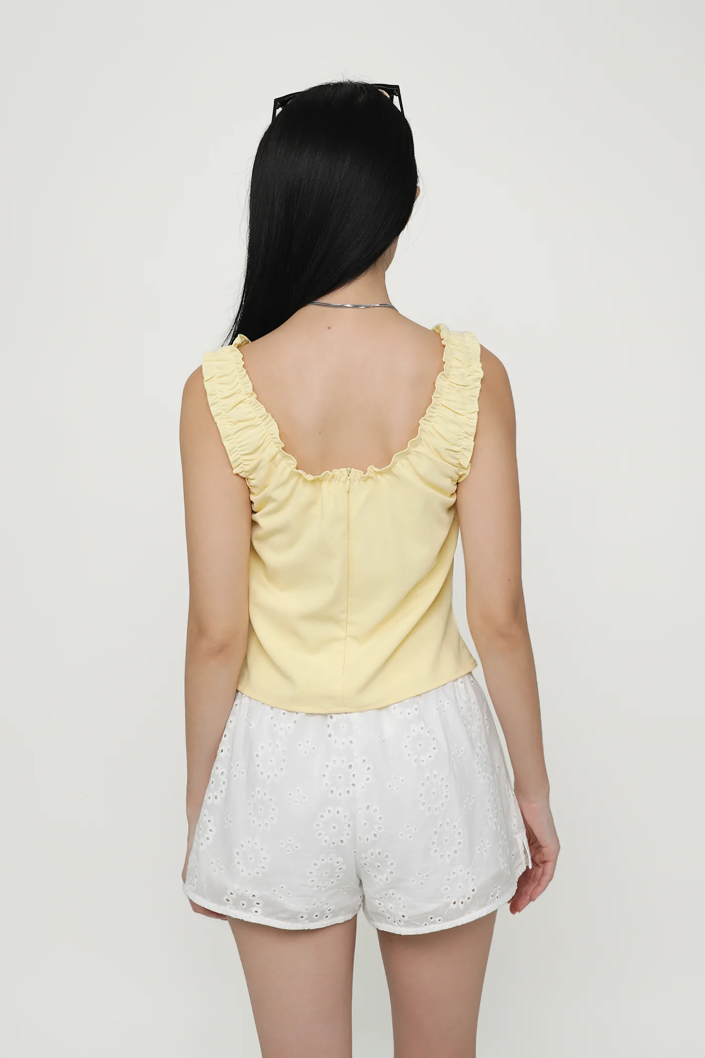 Vernetta Ruched Strap Top - Image 21