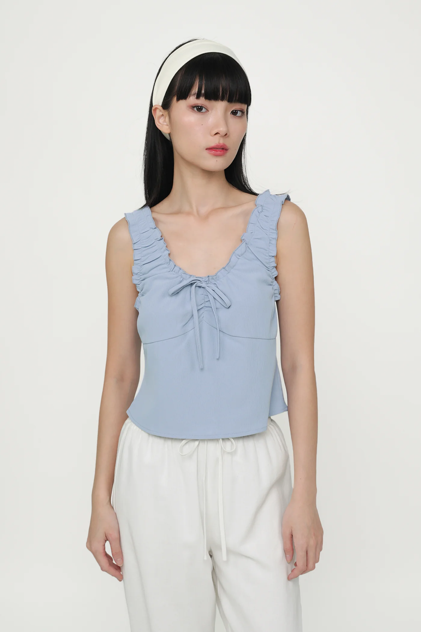 Vernetta Ruched Strap Top - Image 24