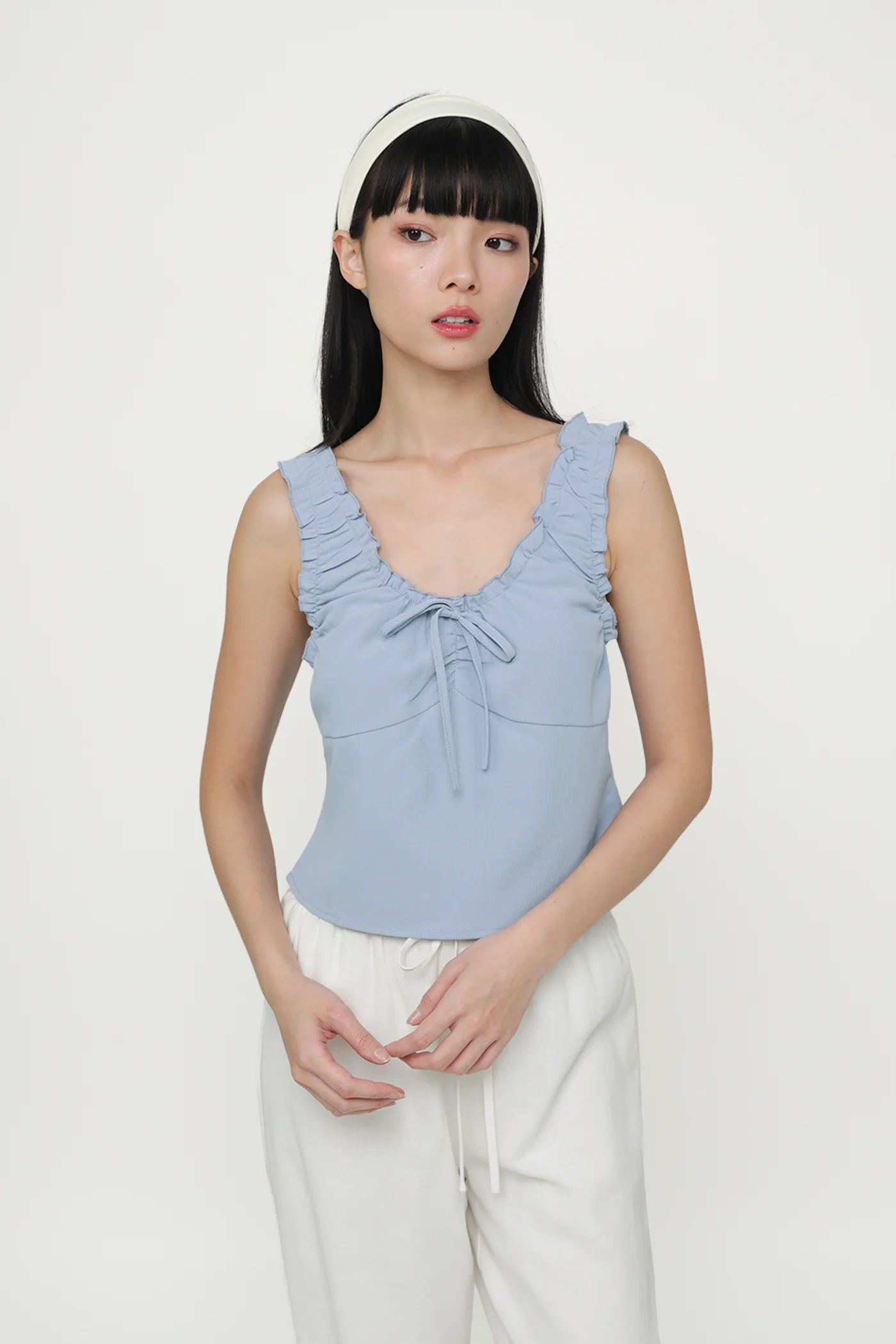Vernetta Ruched Strap Top - Image 26