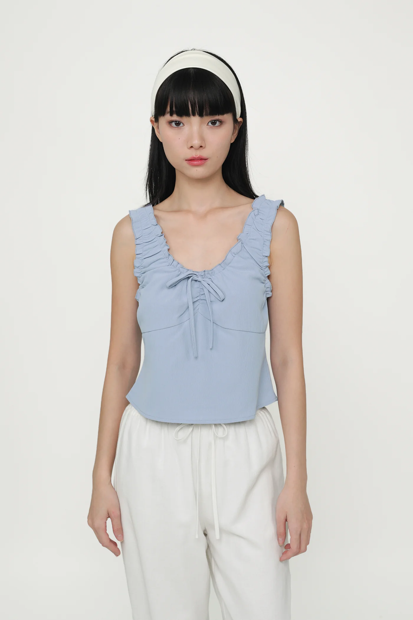 Vernetta Ruched Strap Top - Image 27