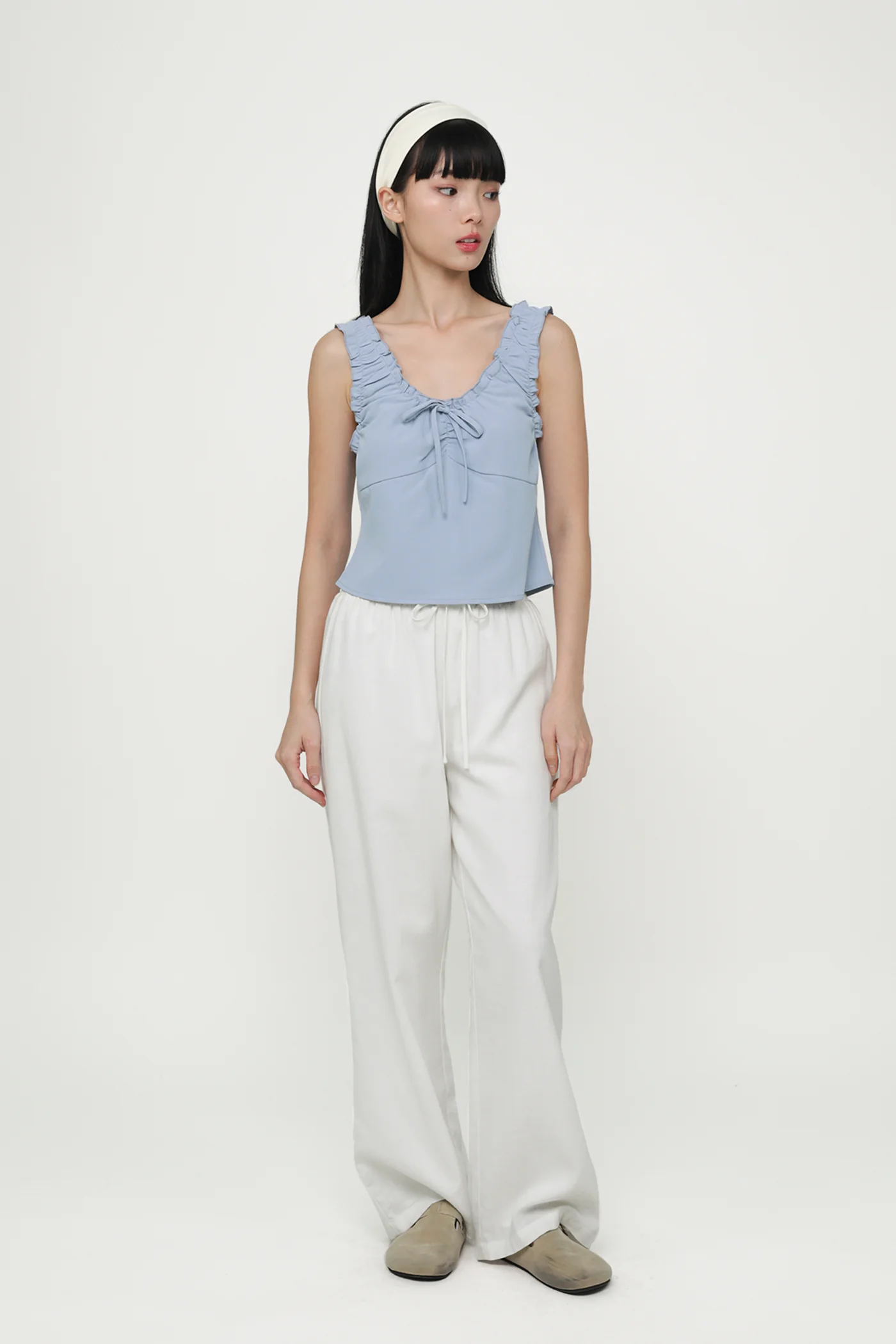 Vernetta Ruched Strap Top - Image 28