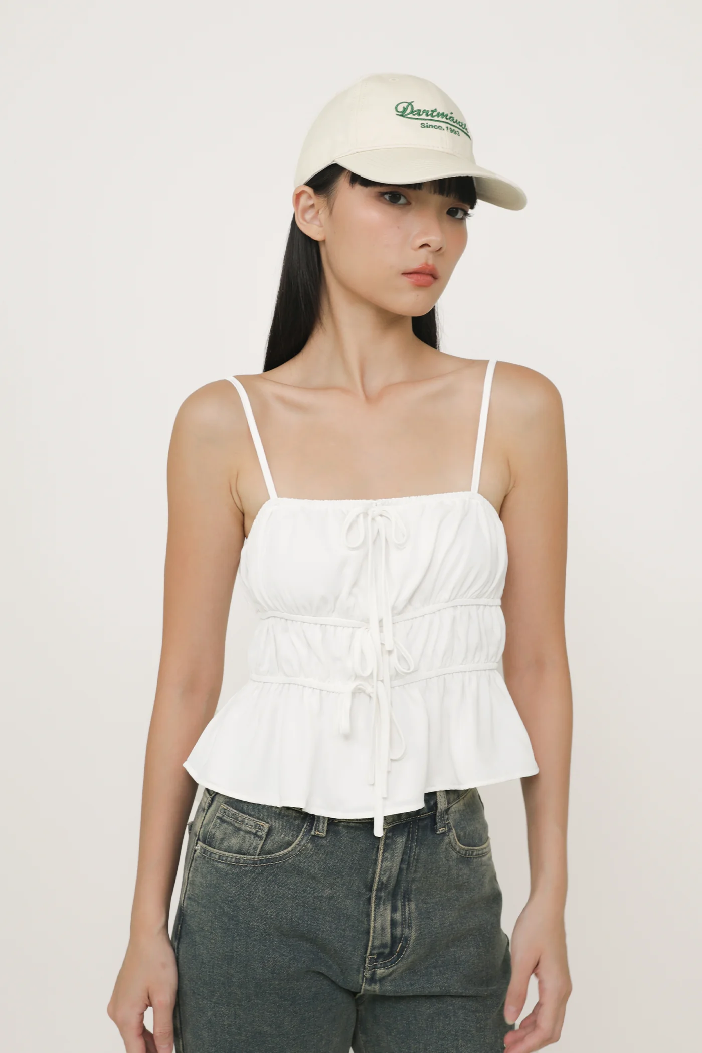 Violetta Ribbon Shirred Top - Image 12