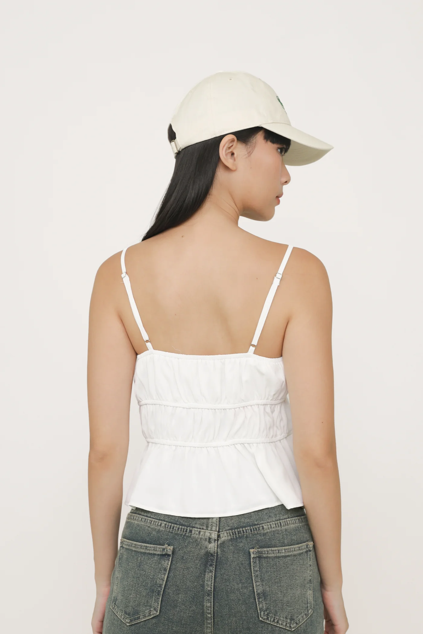 Violetta Ribbon Shirred Top - Image 14