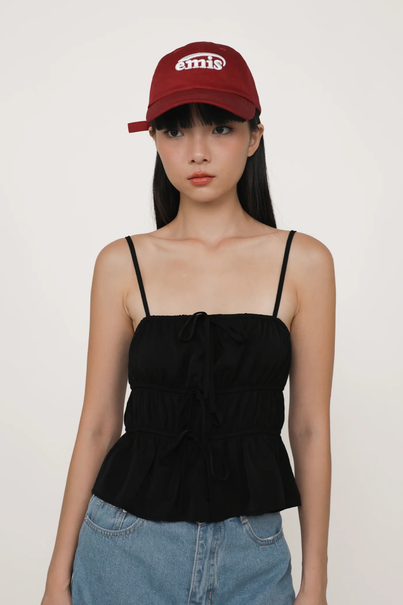 Violetta Ribbon Shirred Top - Image 17