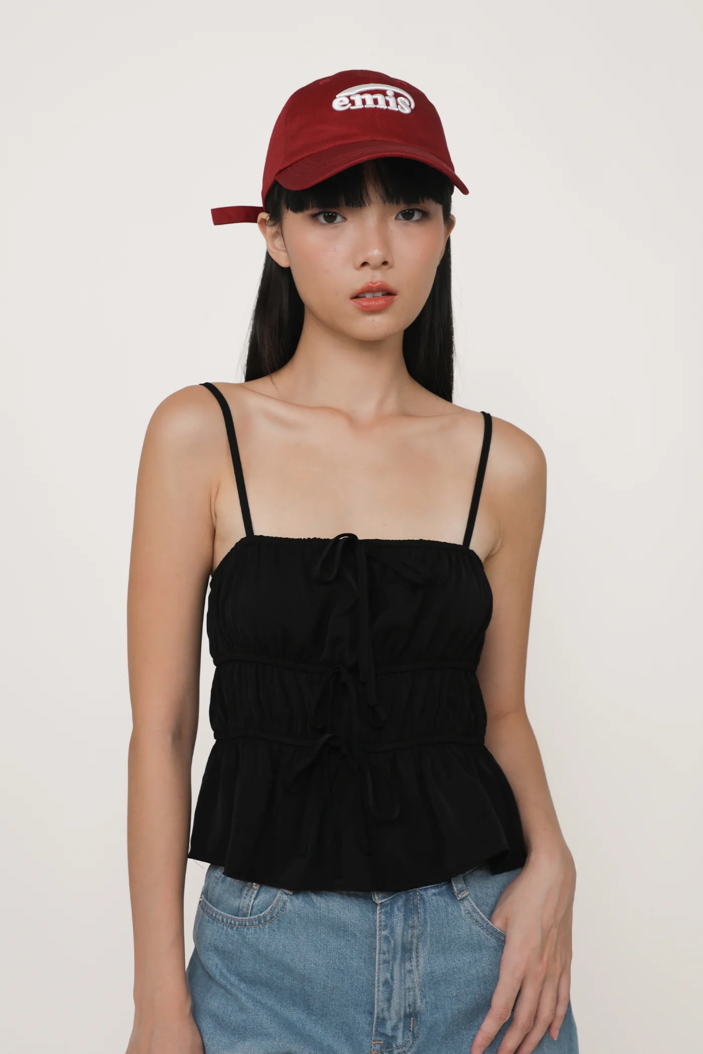 Violetta Ribbon Shirred Top - Image 19