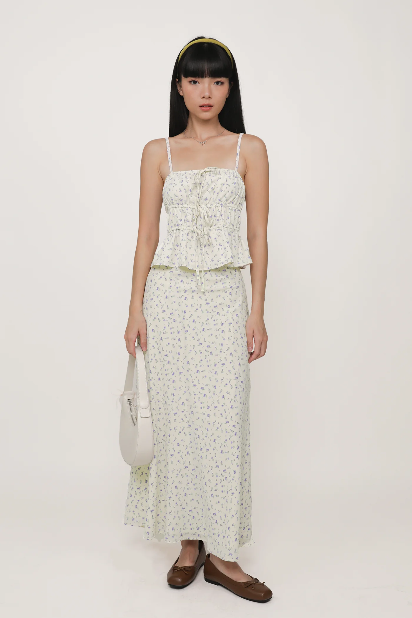 Violetta Ribbon Shirred Top - Image 6