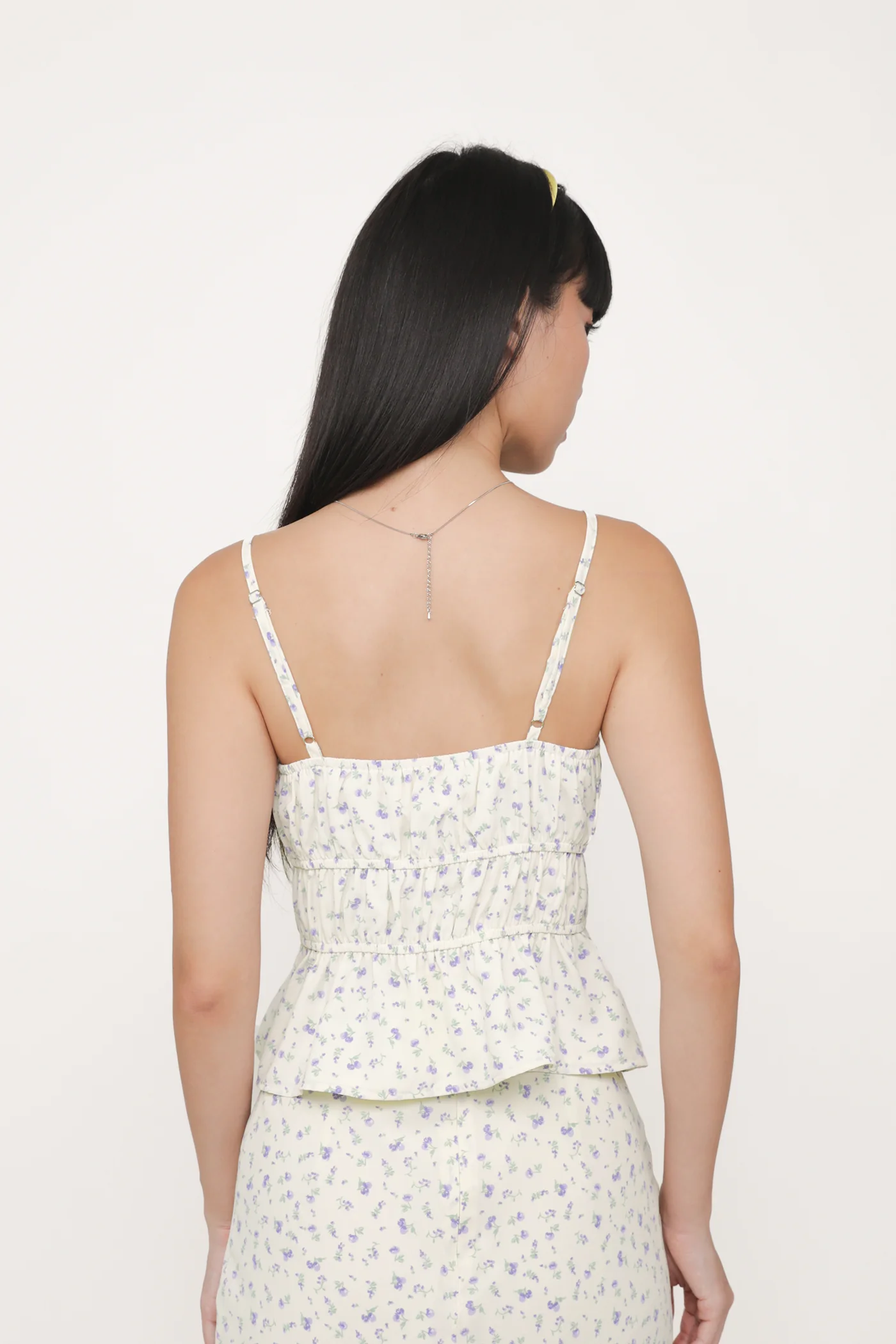 Violetta Ribbon Shirred Top - Image 7